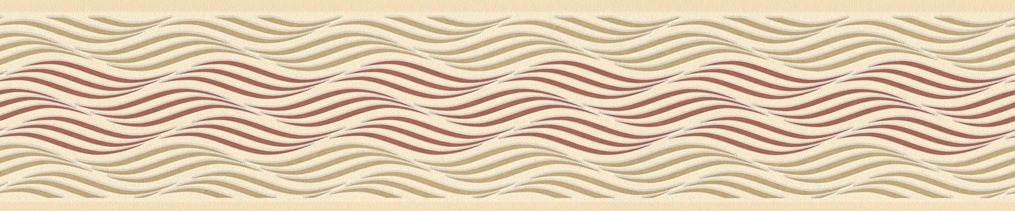 A.S. Création Bordüre "Only Borders 11" Streifen Abstrakt Matt Leicht Strukturiert Tapete Bordüre Wellen Metallic Borte Wohnzimmer Schlafzimmer