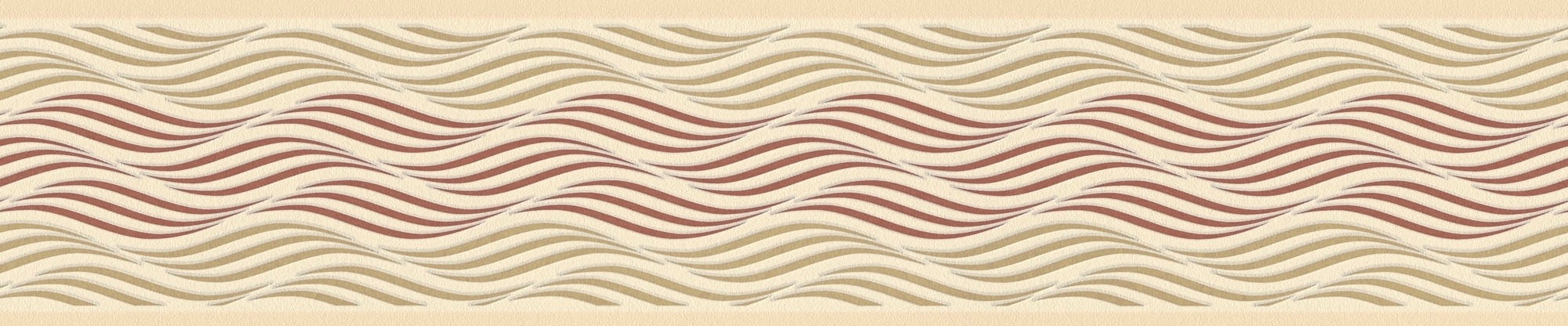 A.S. Création Bordüre "Only Borders 11", Streifen-abstrakt-matt, Tapete Bordüre Wellen Metallic