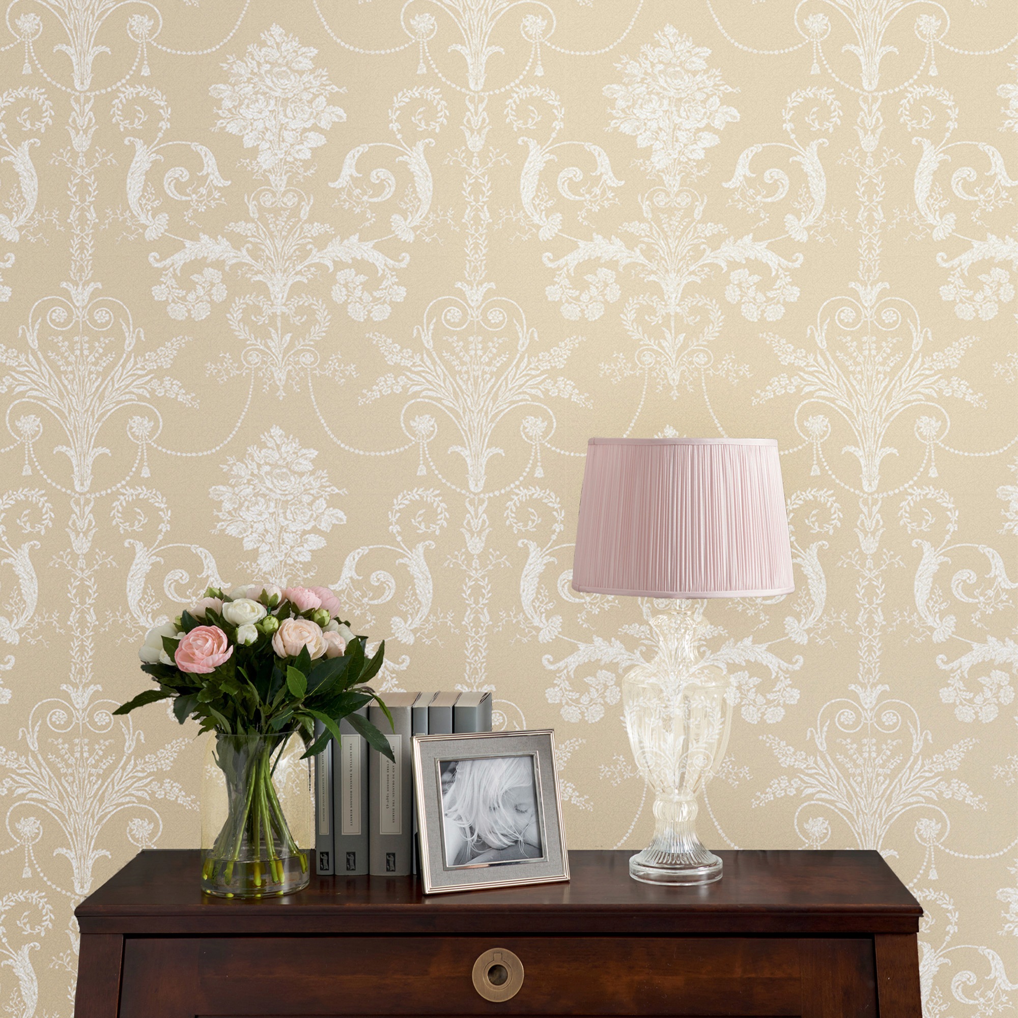 LAURA ASHLEY Vliestapete »Josette«, gemustert, FSC® zertifiziert, mit lebhaftem Druck, 10 Meter Länge