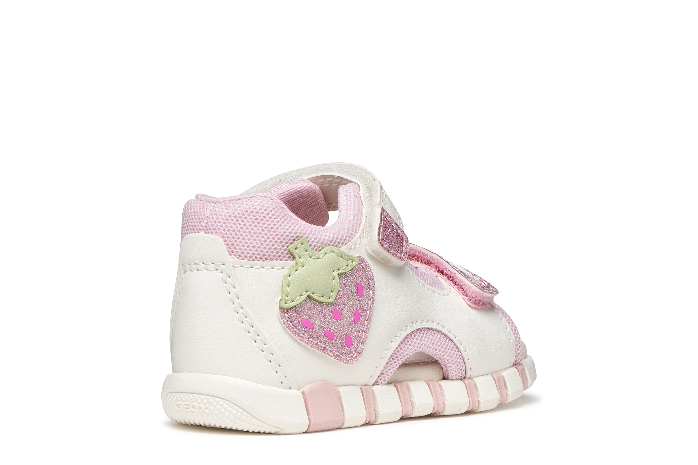 Geox Lauflernschuh »B SANDAL IUPIDOO GIR«  Babyschuh mit Aufnäher, Größenschablone zum Download