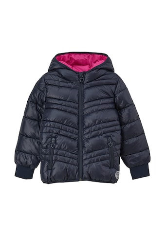 s.Oliver Junior Steppjacke su Kapuze su Print-Details