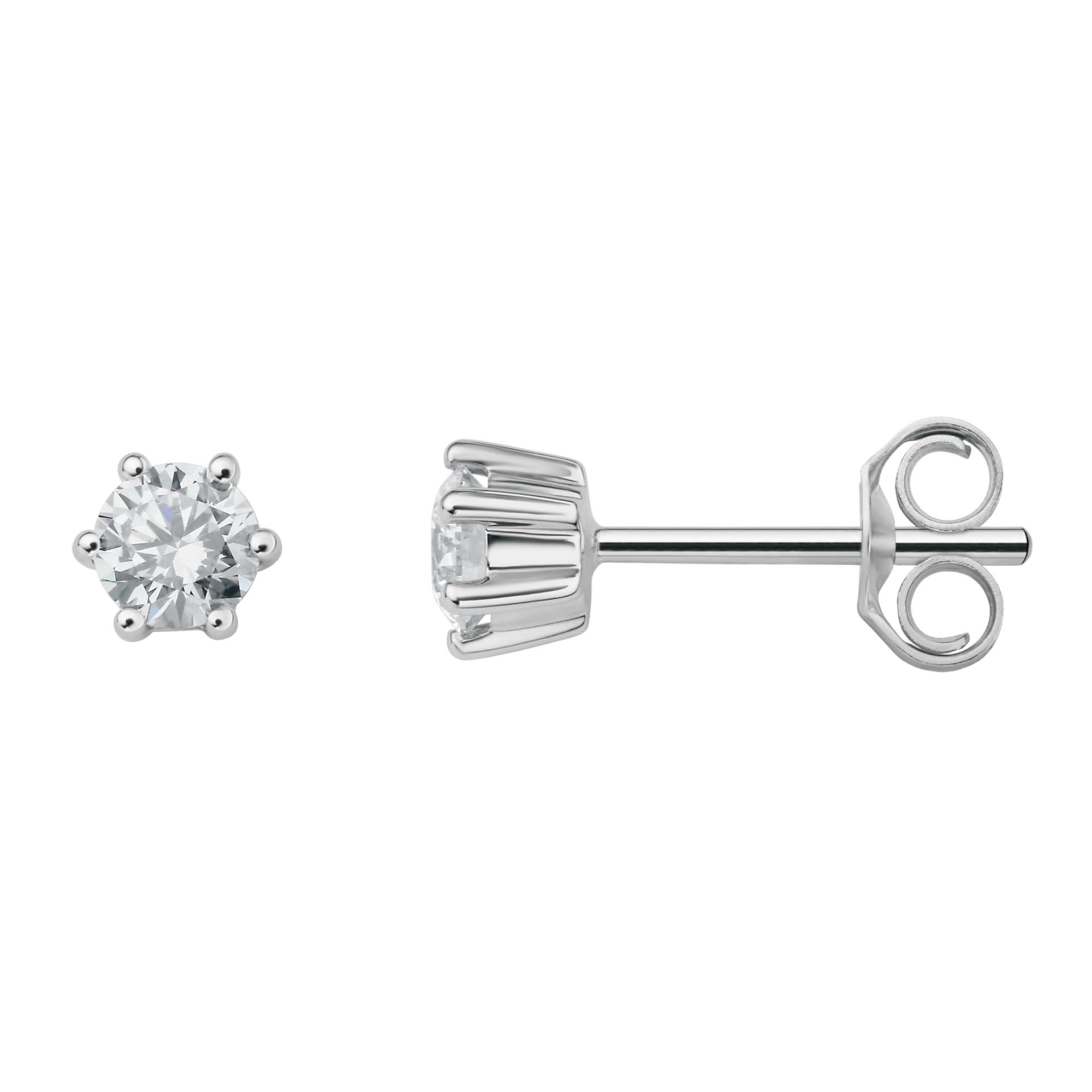 ONE ELEMENT Paar Ohrhänger »0.4 ct Diamant Brillant Ohrringe Ohrstecker aus 950 Platin«, Damen Platin Schmuck