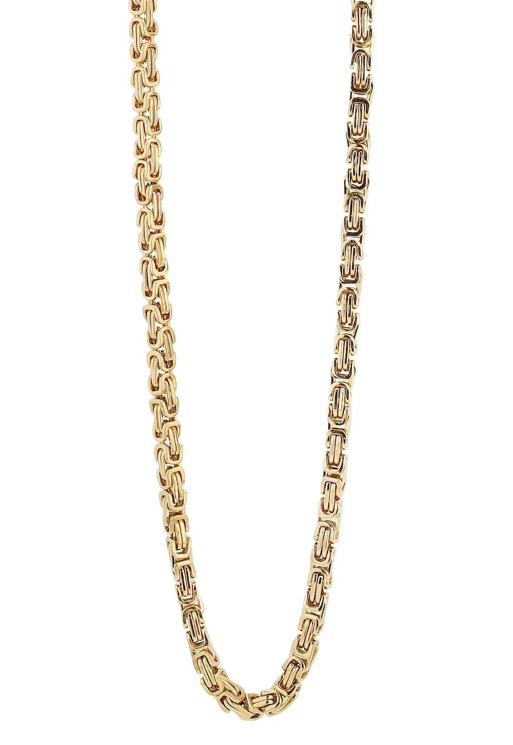 Adelia's Unisex King Chain Necklace Stainless Steel Gold 55 cm