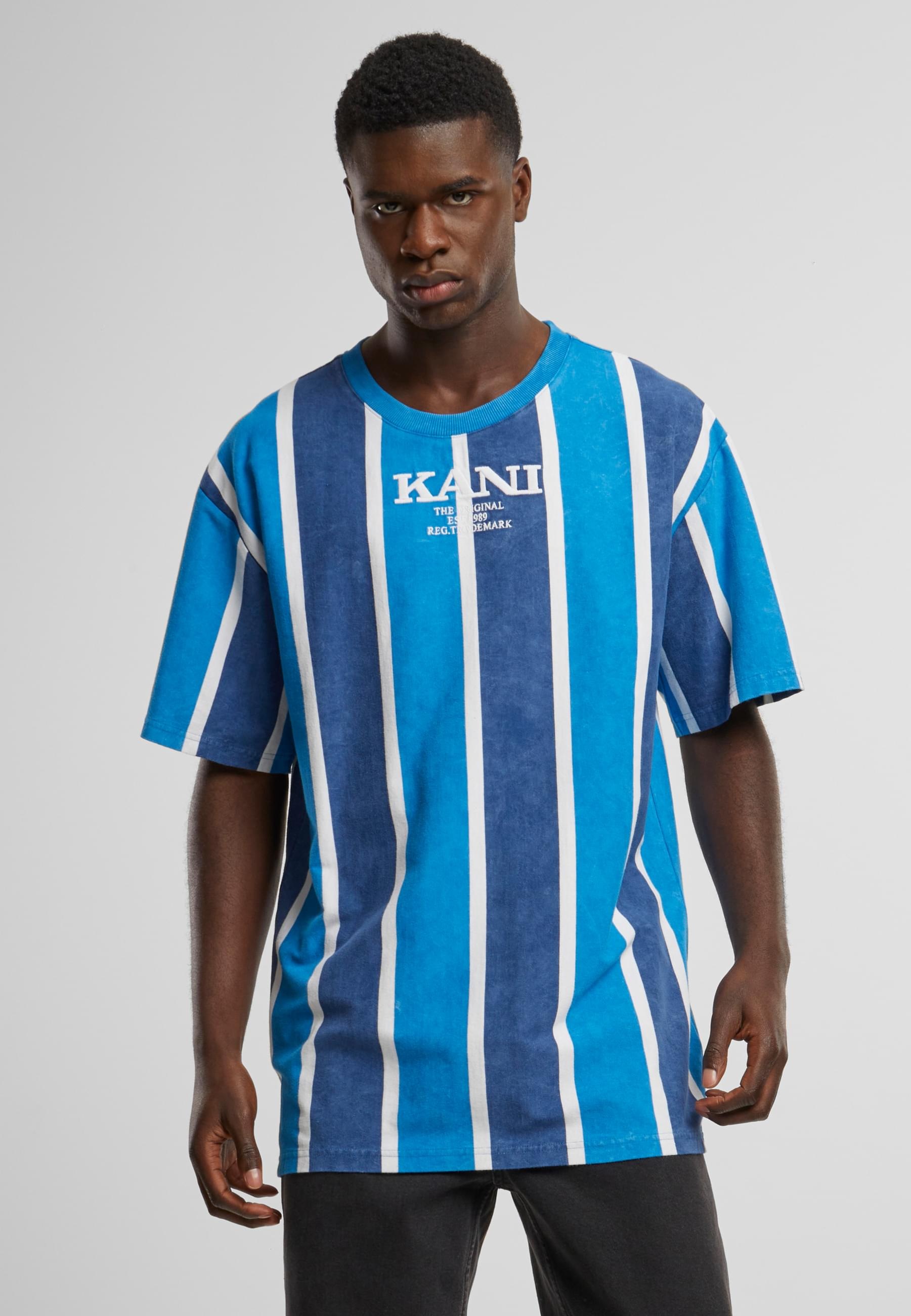 Karl Kani T-Shirt »Karl Kani Herren KM242-005-1 Karl Kani Retro Washed Stripe Tee«, (1 tlg.)