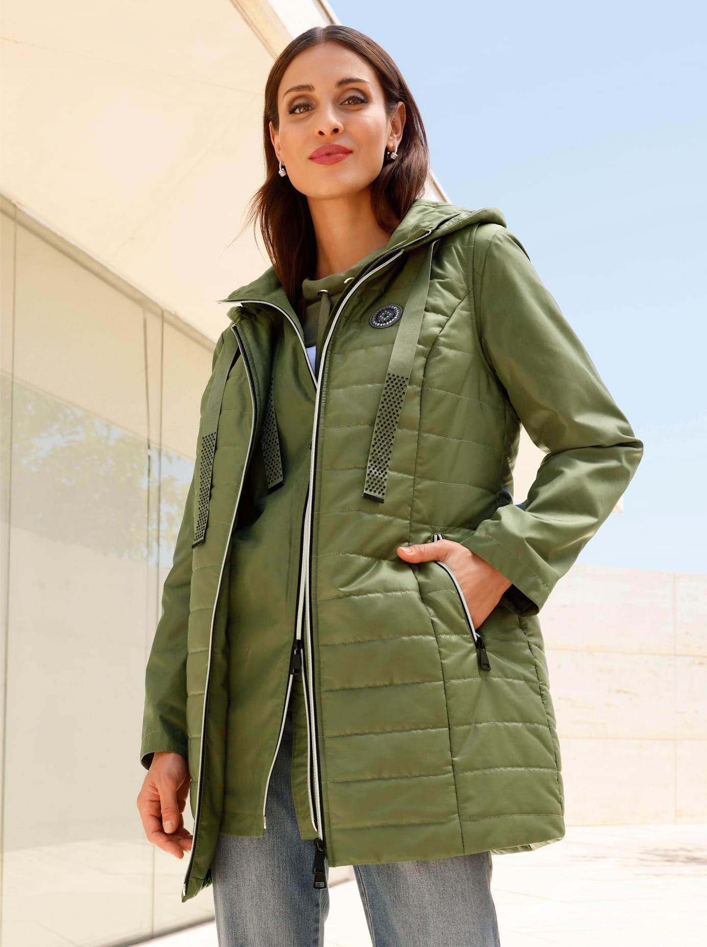 Inspirationen Outdoorjacke mit Kapuze