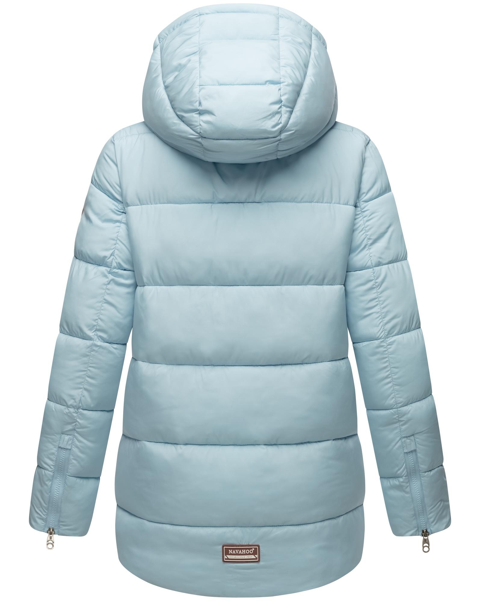 Navahoo Winterjacke »Wattewölkchen«, mit Kapuze, Modische Damen Steppjacke mit kontrastfarbenen Details