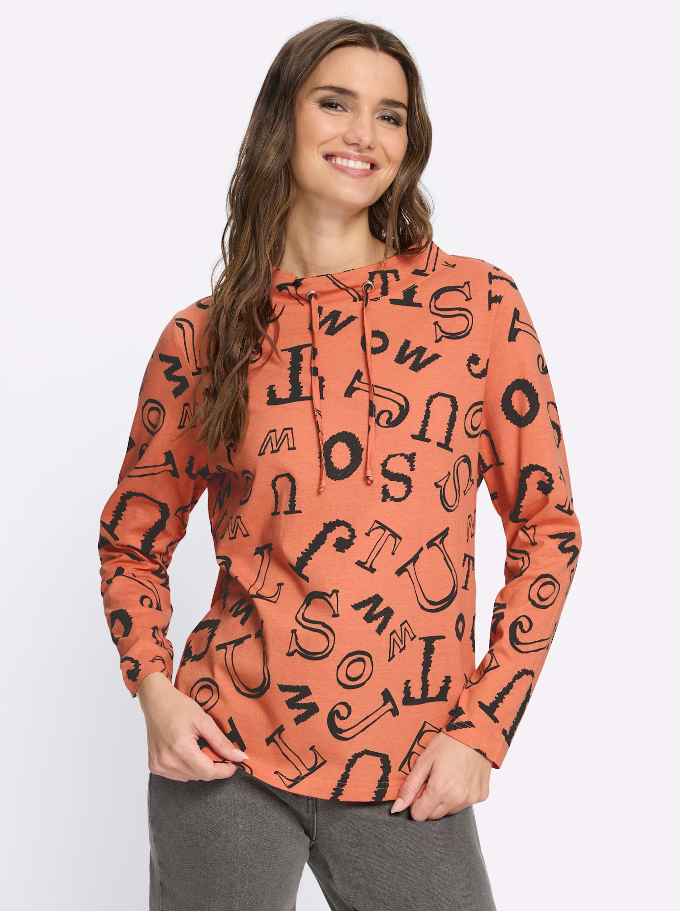 Classic Basics Stehkragenshirt "Langarm-Shirt" 1