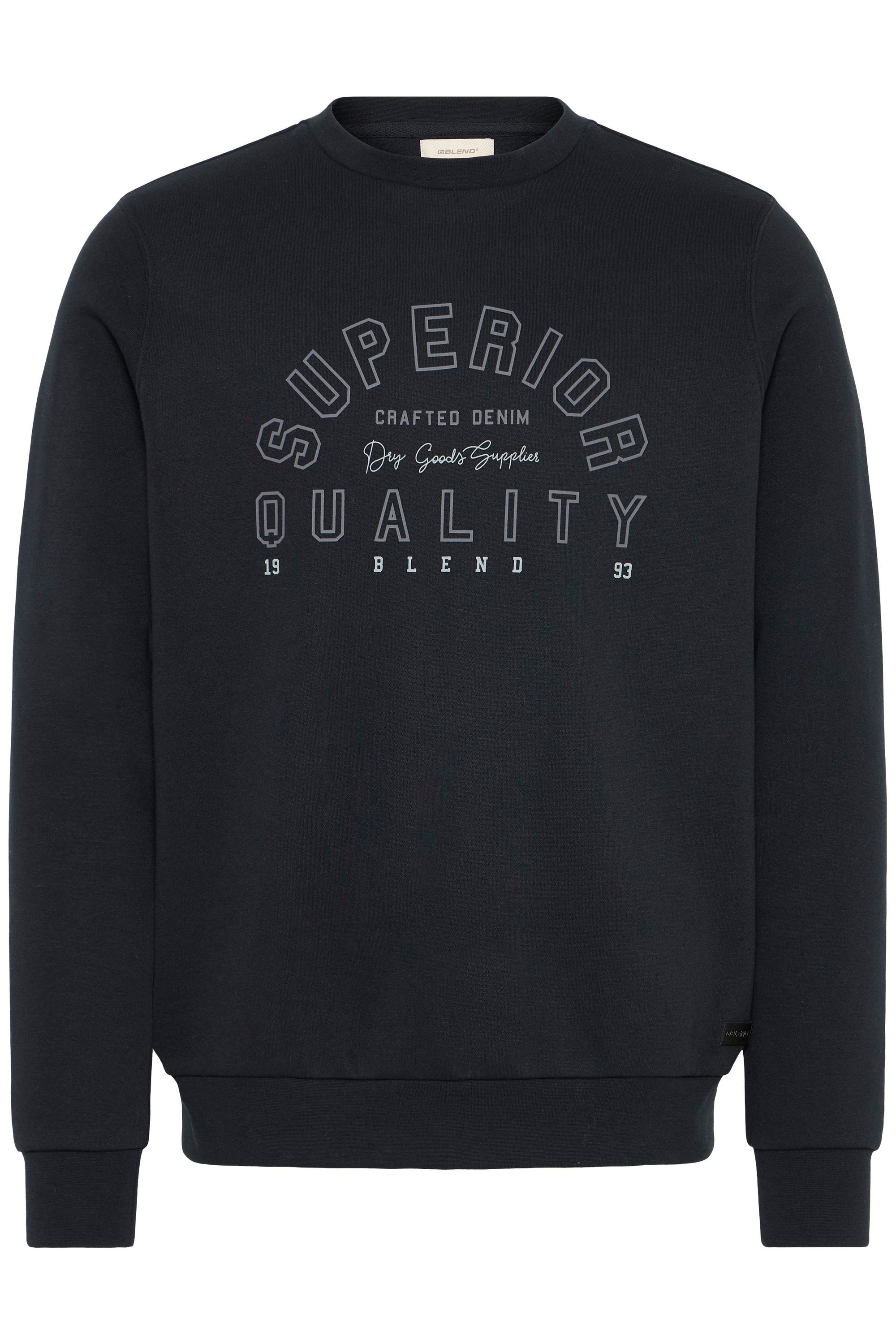 Blend Rundhalspullover "BHSunox" Lässiger Sweatpullover mit Print günstig online kaufen