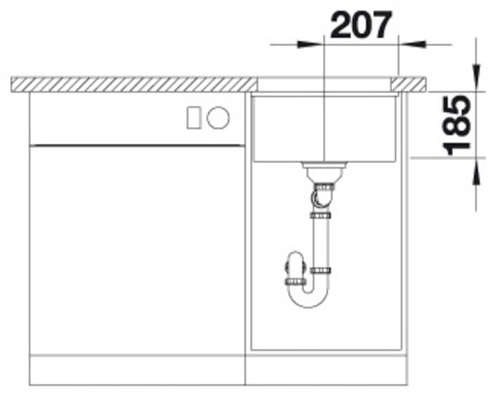 Blanco Küchenspüle »SUBLINE 375-U« 1 Stk. tlg. erhältlich in mehreren Farben