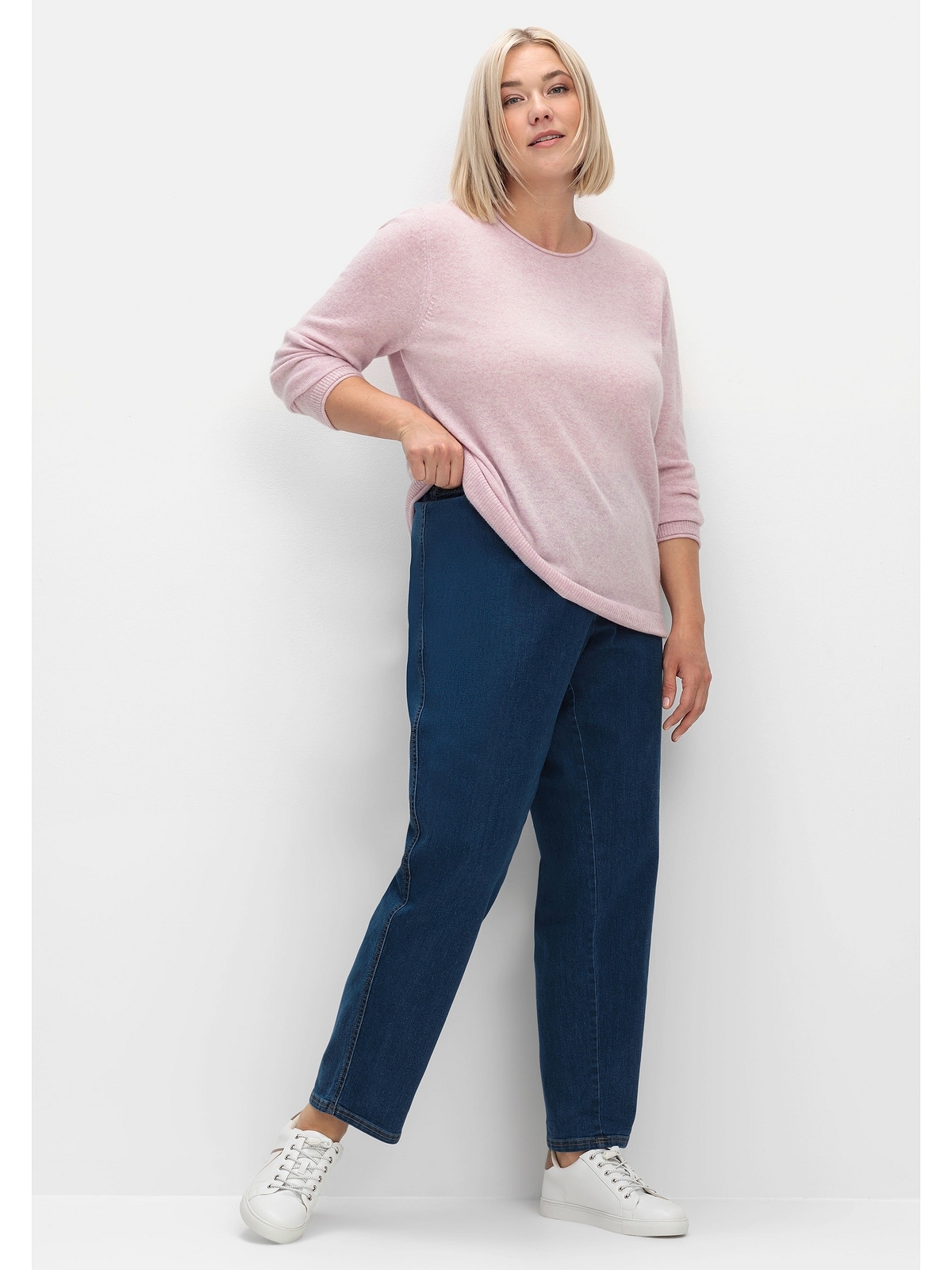 Sheego Stretch-Jeans »Große Größen«, in Karottenform, mit Stretchbund