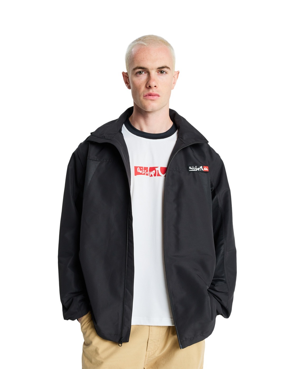 Quiksilver Outdoorjacke "YG Crossbone Spray" mit Kapuze