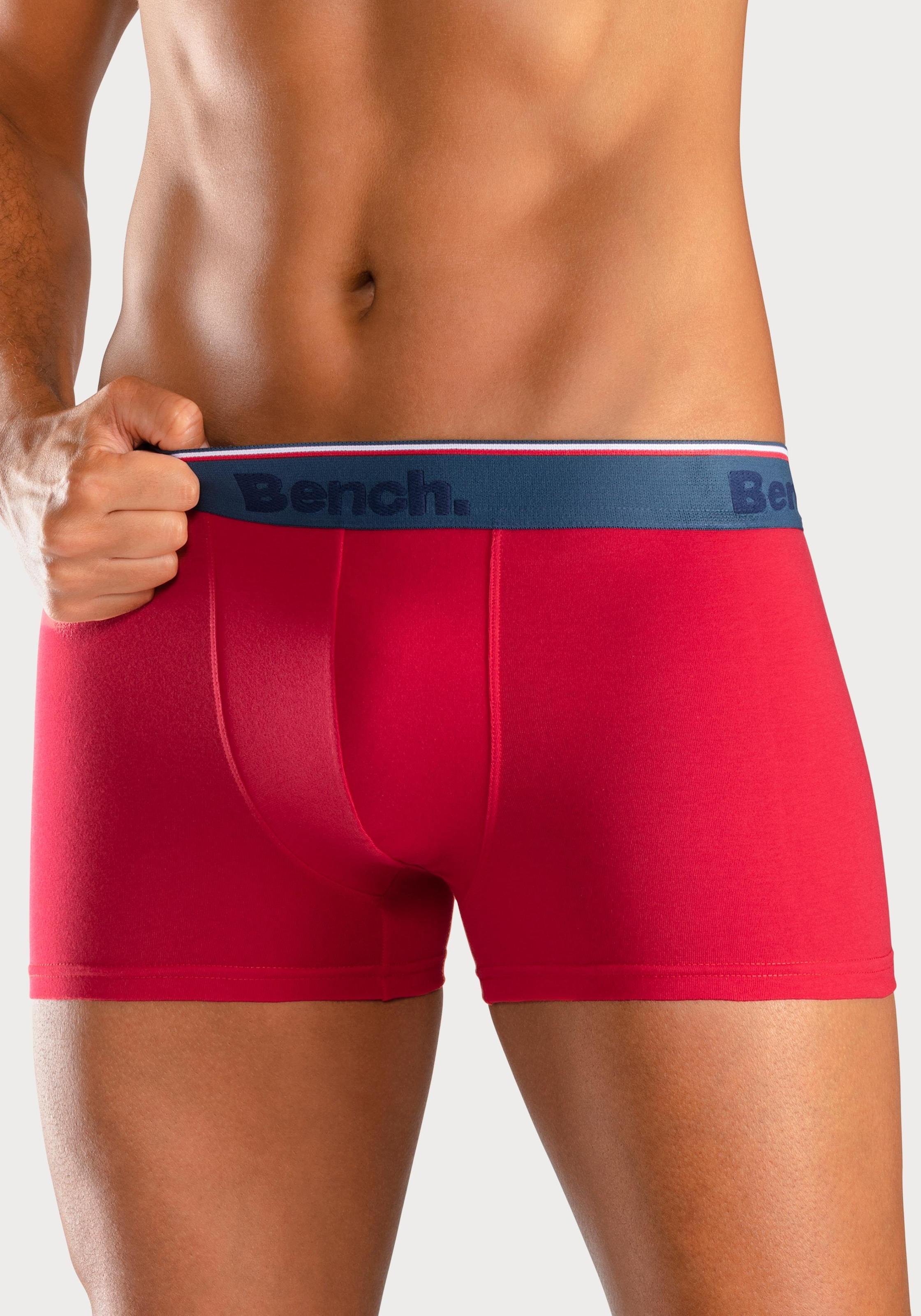 Bench. Boxer "Boxershorts für Herren", (Packung, 4 St.), aus Baumwoll-Mix günstig online kaufen