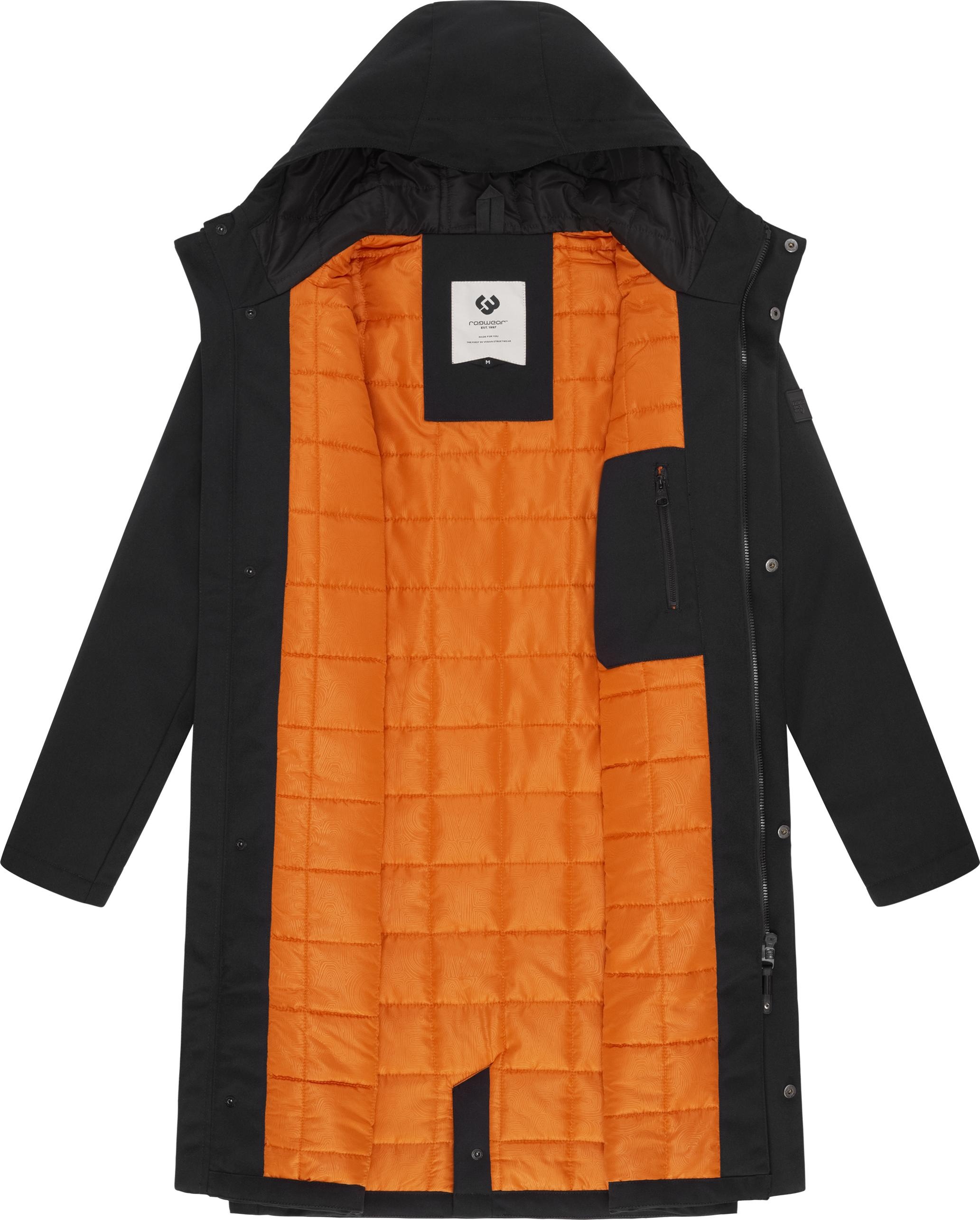 Ragwear Mr Them Long Coat Black Size S 6
