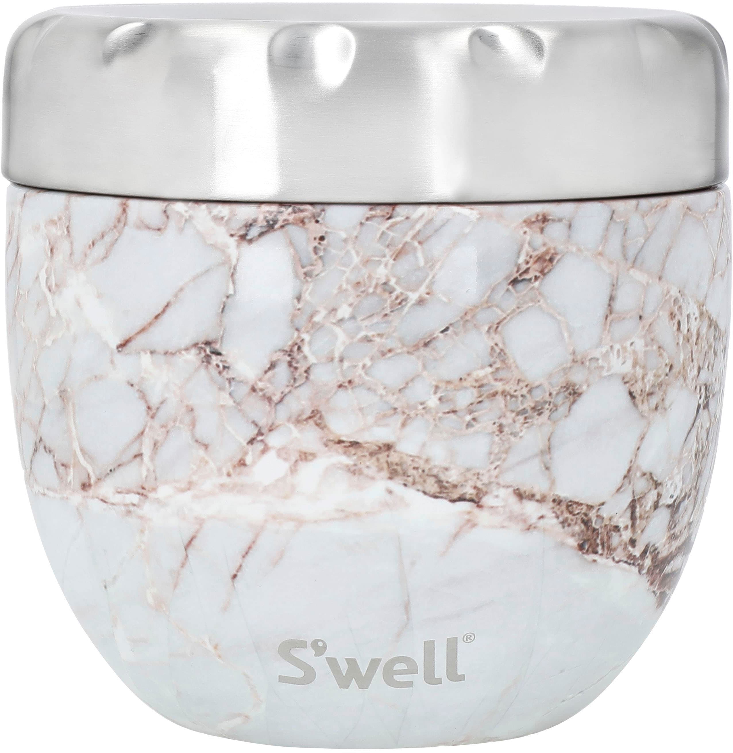 Swell Thermobehälter "Calacatta Swell Eats 2-in-1 Essensschale" VAKUUM-ISOLIERTE KONSTRUKTION, 363 ml