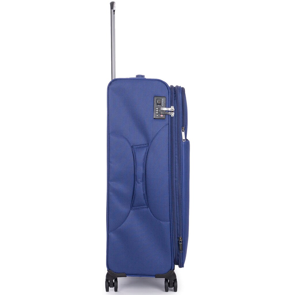 Stratic Weichgepäck-Trolley »Stratic Light + L, dark blue«, 4 Rollen