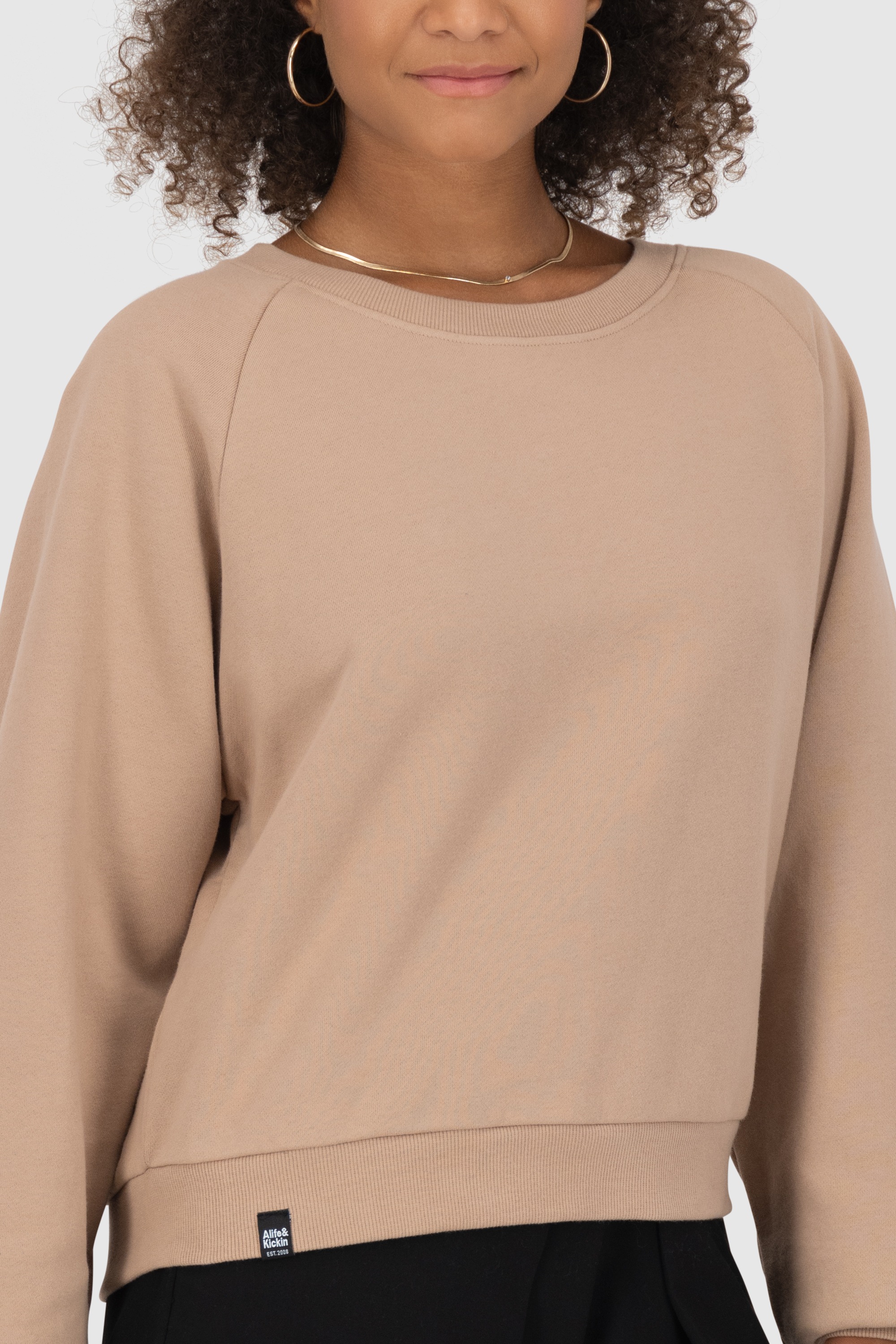 Alife & Kickin Sweatshirt »Damen TeonaAK A«, Basic Pullover mit Rundhalsausschnitt
