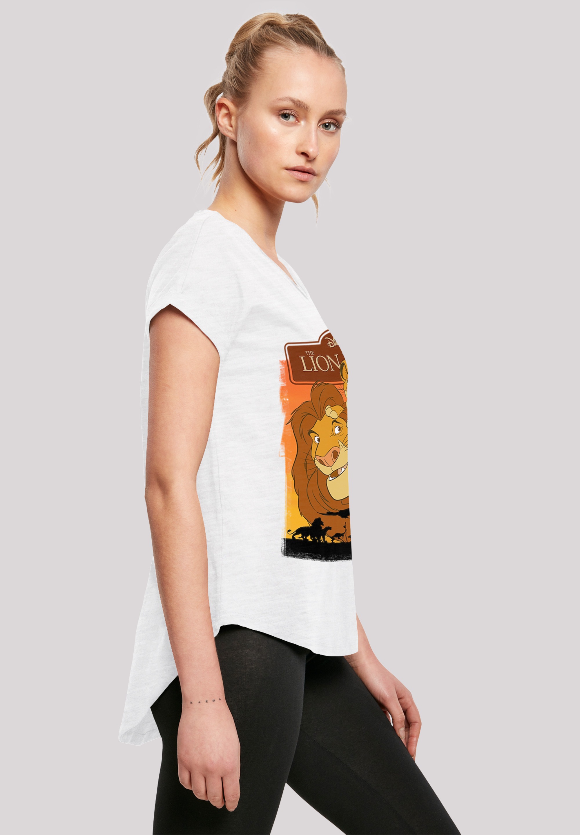 F4NT4STIC T-Shirt »Der König der Löwen Simba und Mufasa«, Damen,Premium Merch,Lang,Longshirt,Bedruckt