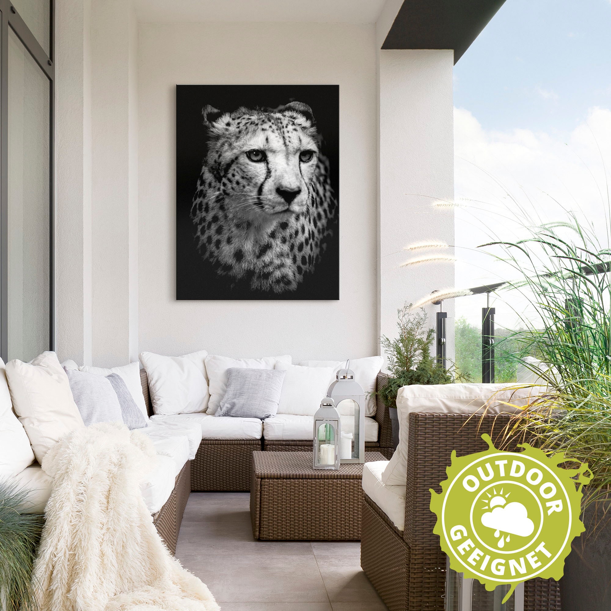 Black Friday Artland Wandbild »Der Gepard«, Wildtiere, (1 St.), als Alubild,  Leinwandbild, Wandaufkleber oder Poster in versch. Größen | BAUR