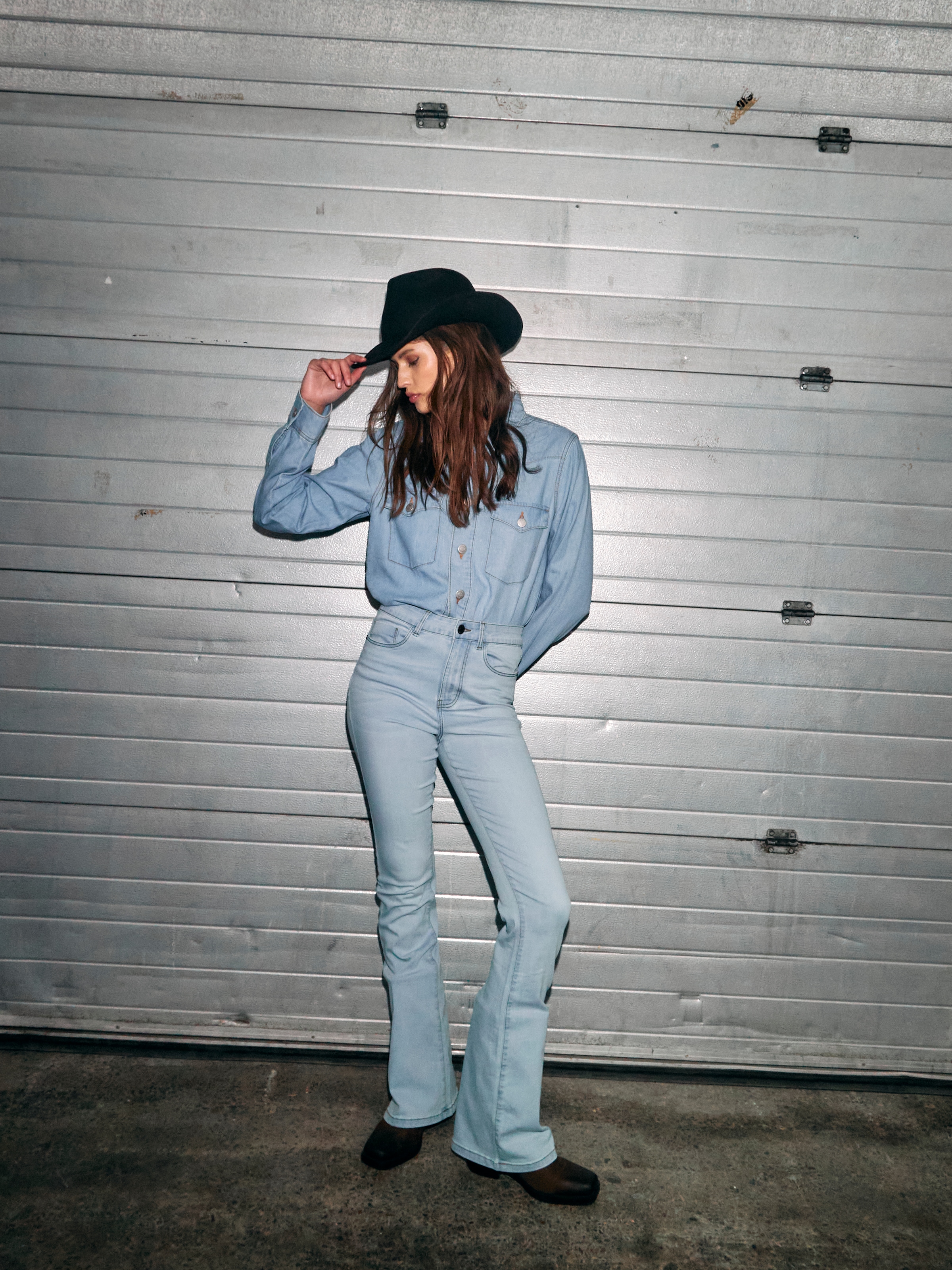 Noisy may Bootcut-Jeans »NMSALLIE HW SKINNY FLAR VI515LB FWD NOOS«