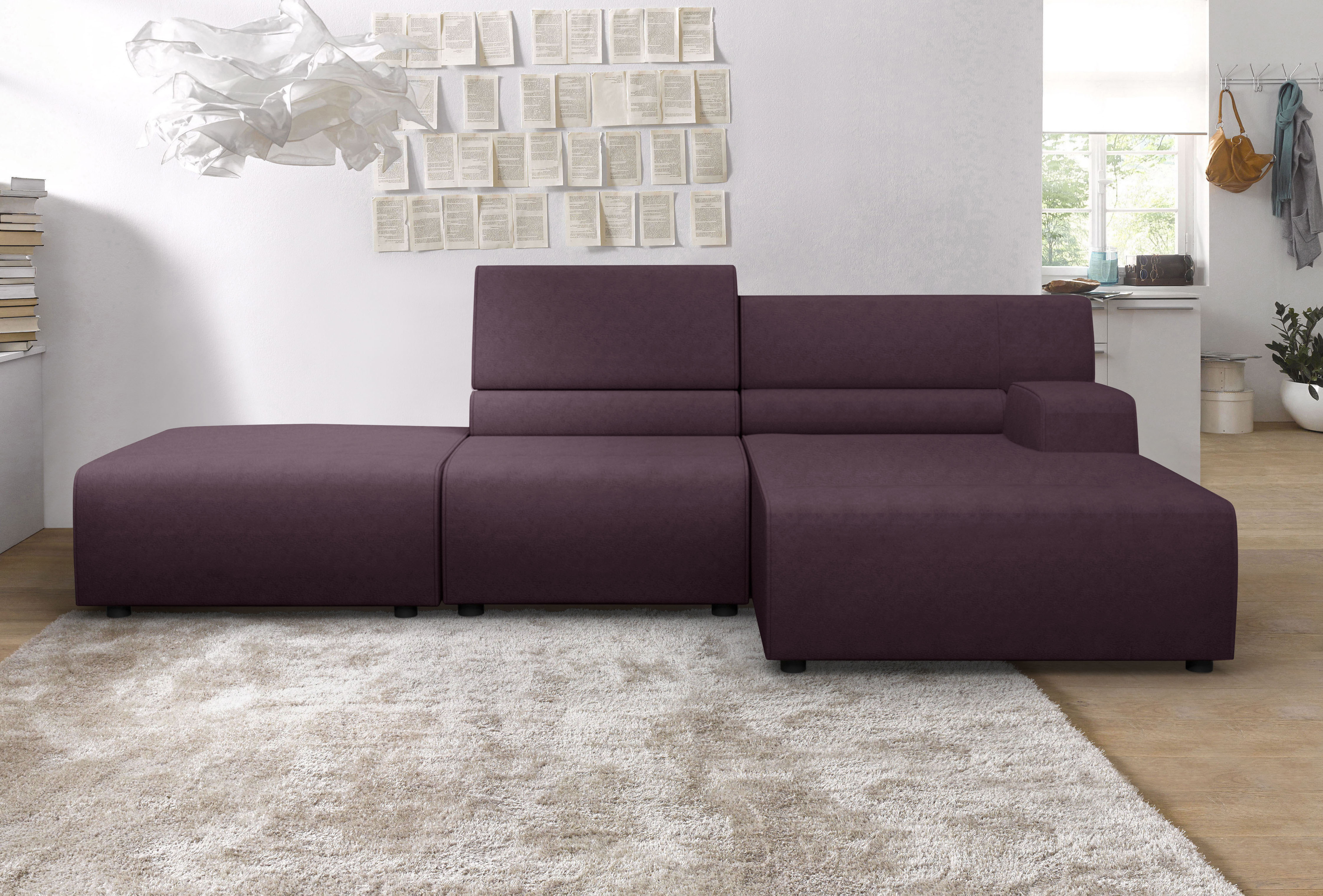 Egoitaliano Ecksofa "Babouche, Designsofa mit außergewöhnlichem Sitzkomfort zum Wohlfühlen"