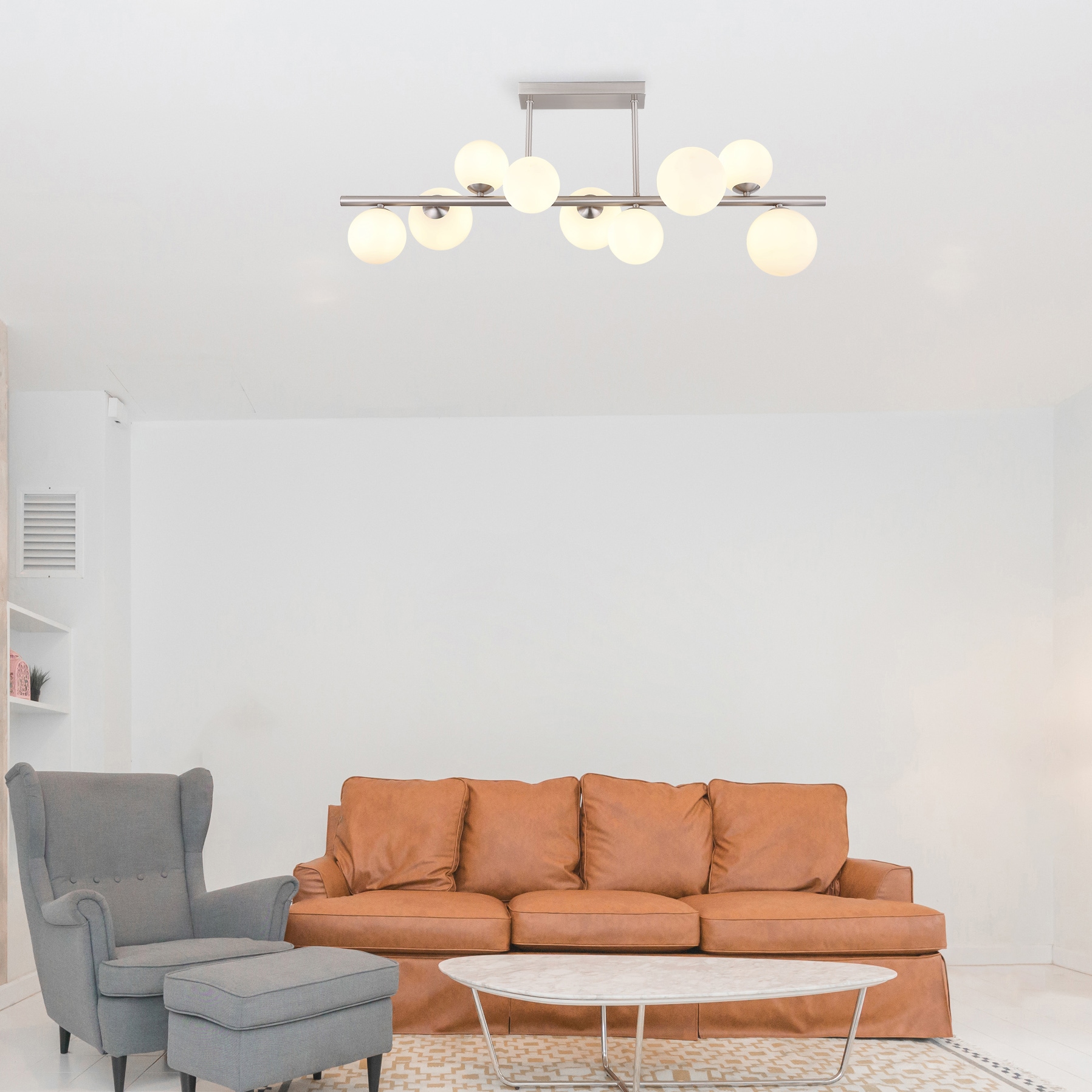 GLOBO LIGHTING Deckenleuchte »RIHA«, Leuchtmittel G9 | Leuchtmittel wechselbar, Deckenlampe/Wohnzimmer/Schlafzimmer/modern