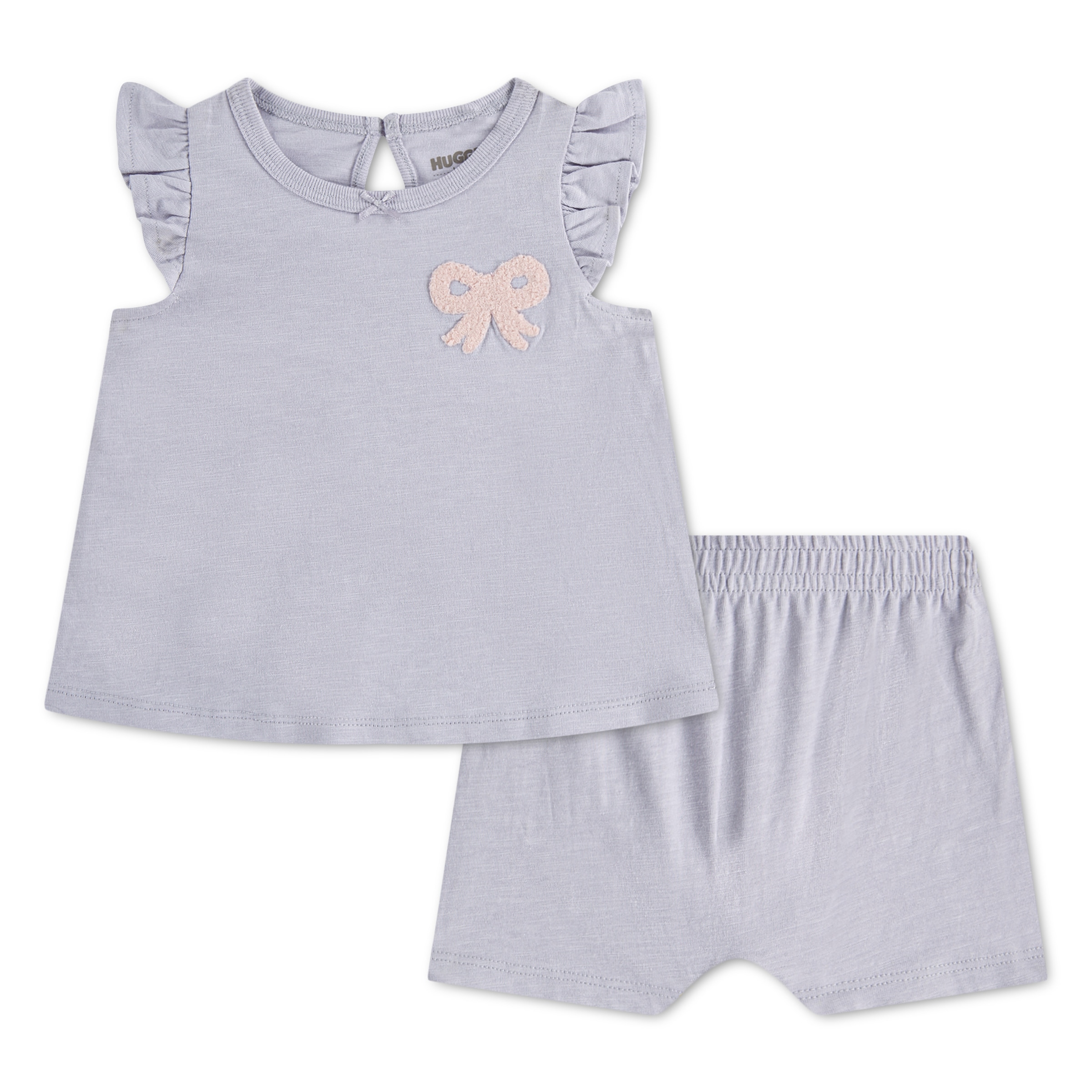 HUGGIES babywear Bluse & Shorts "HUGG 2PC SETS" Set, 2 mit Stickerei