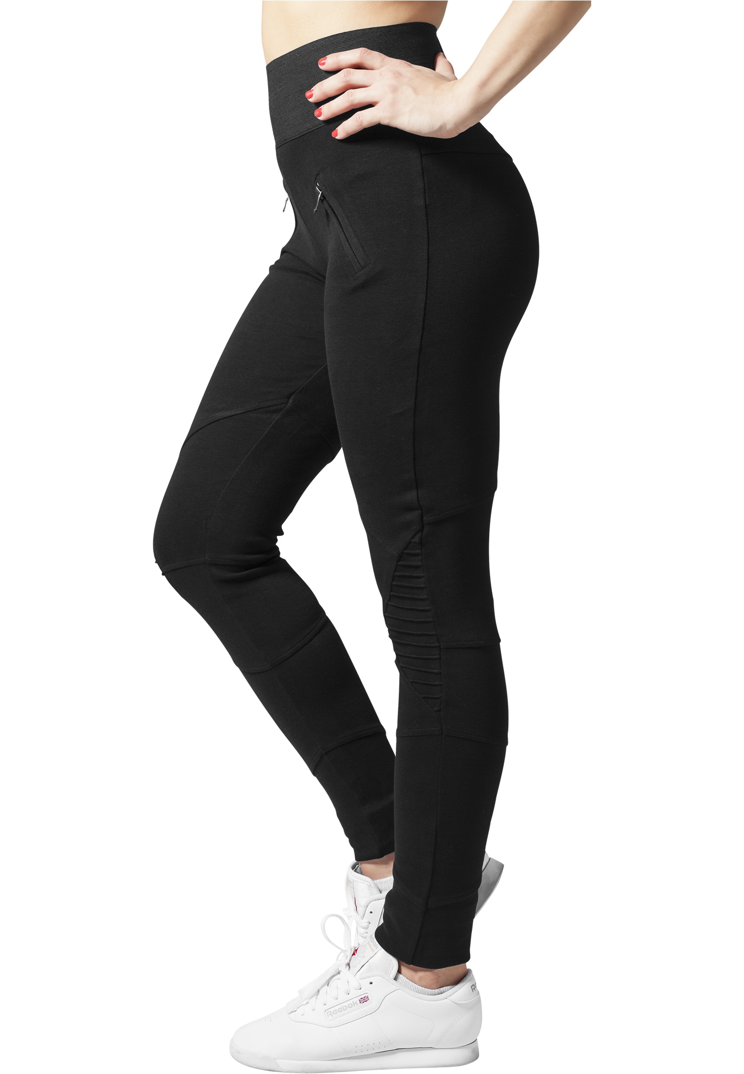 URBAN CLASSICS Leggings »Urban Classics Damen Ladies Interlock High Waist Leggings«, (1 tlg.)