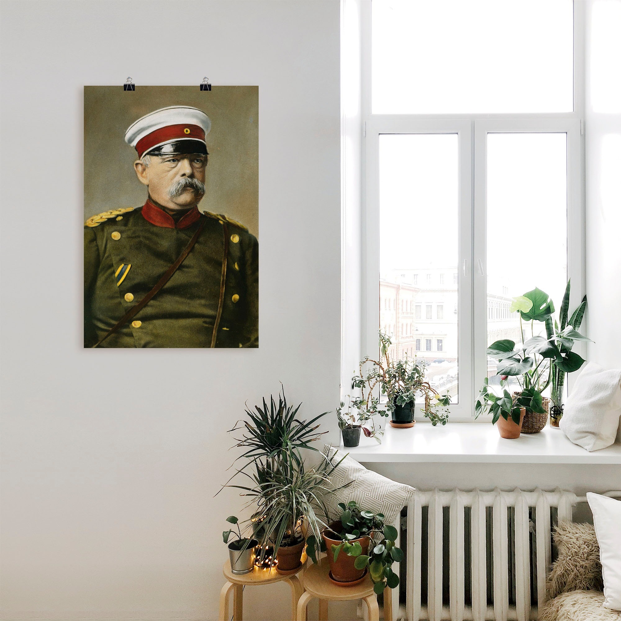 Wandbild ARTLAND "Otto von Bismarck", grün (farbe bild(er): grün), B:40cm H:60cm, Bilder, als Leinwandbild, Poster in verschied. Größen 2