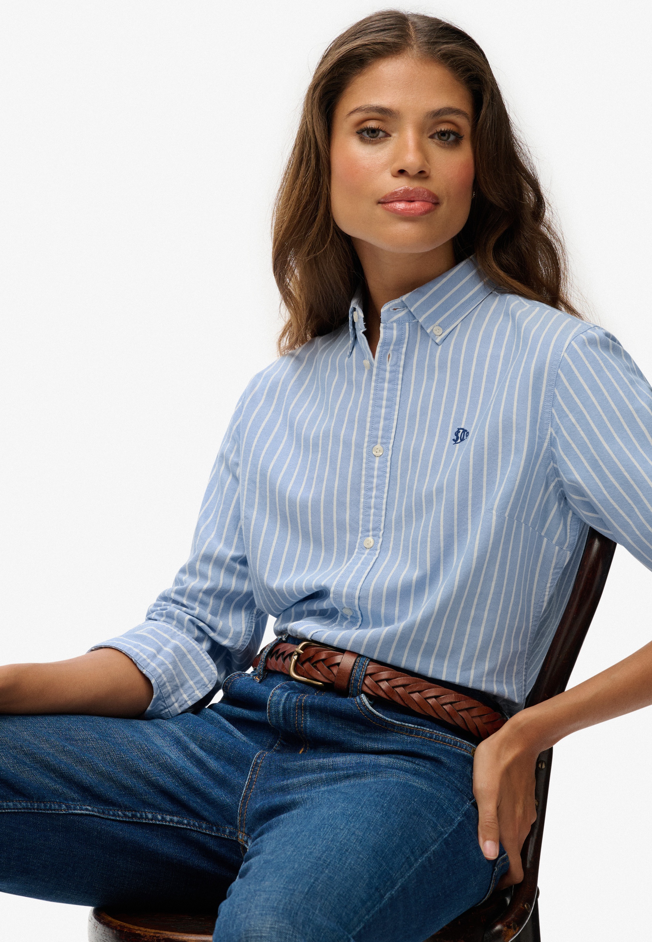 Superdry Hemdbluse "SLIM OXFORD BD L/S SHIRT" Baumwolle, slim fit günstig online kaufen