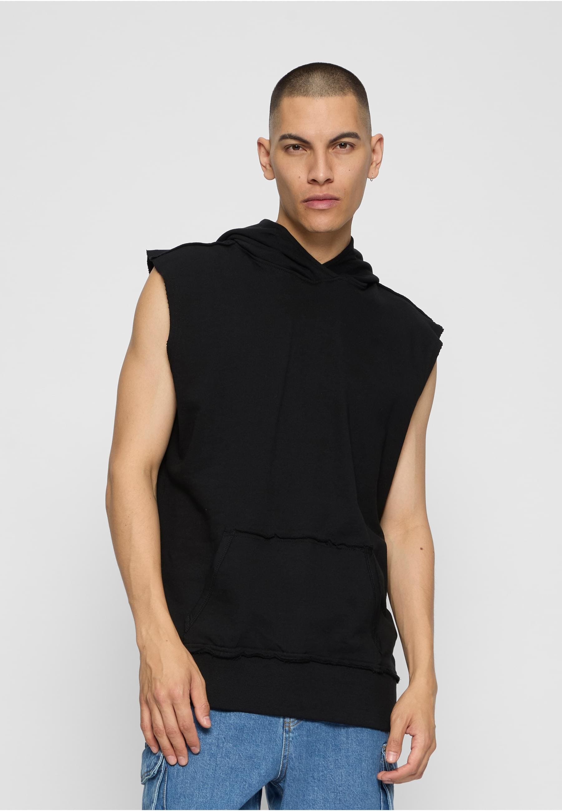URBAN CLASSICS Sweatshirt »Urban Classics Herren Open Edge Sleeveless Hoody«, (1 tlg.)