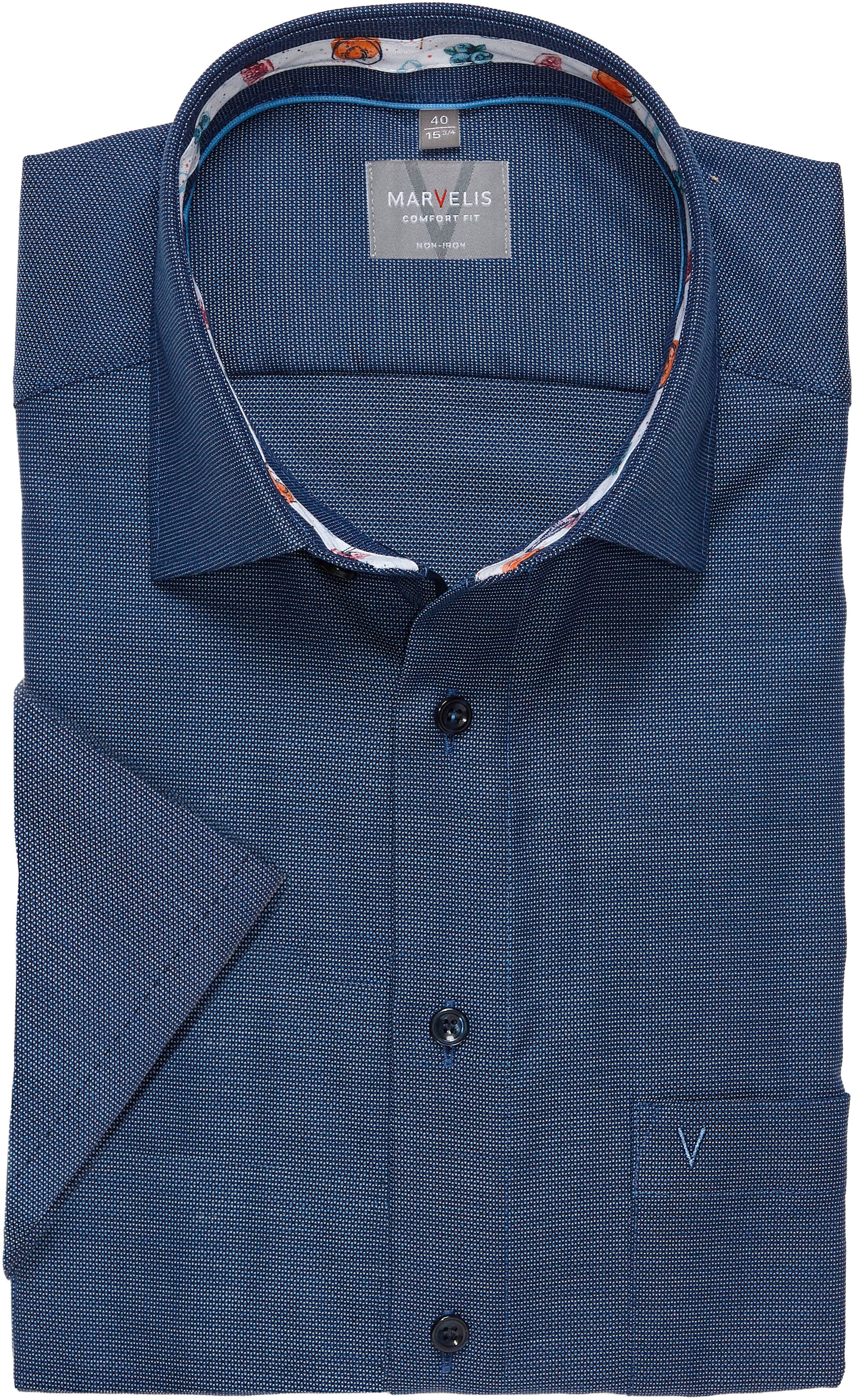 MARVELIS Kurzarmhemd comfort fit, bügelfrei, mit Struktur, Businesshemd günstig online kaufen