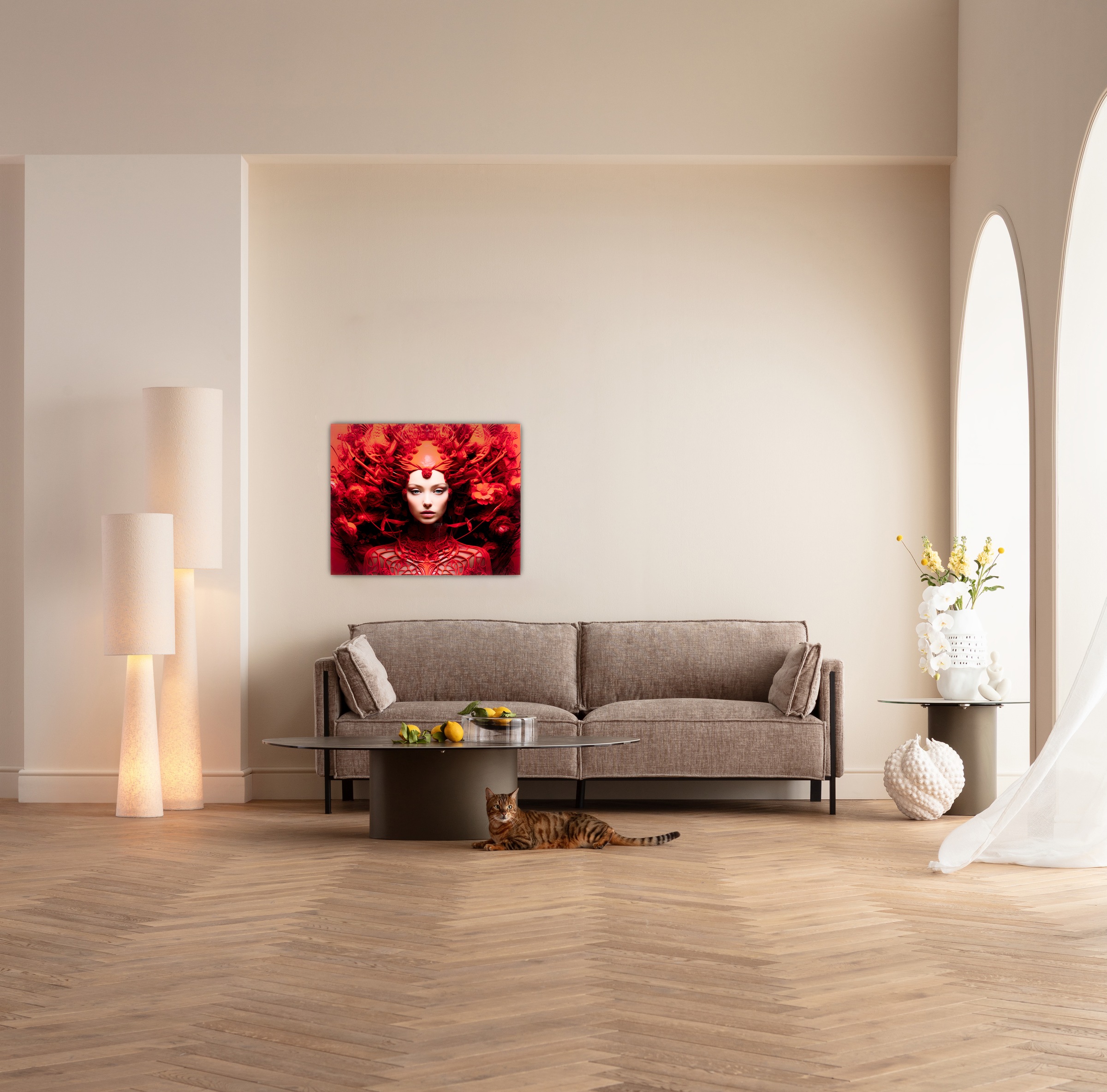 Kare Design Glasbild »Red All Over 50x40cm« 1, 