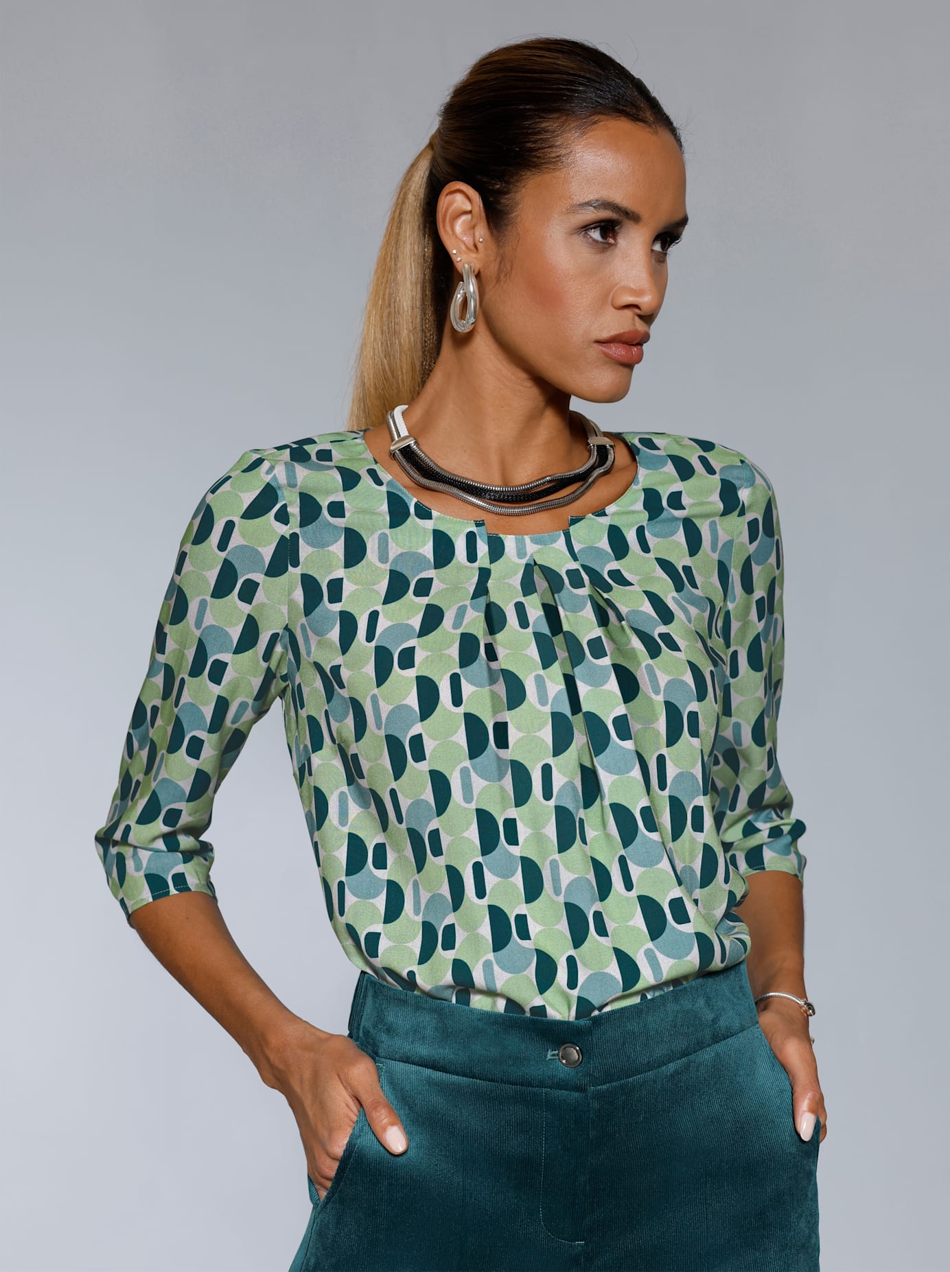 creation L Druckbluse
