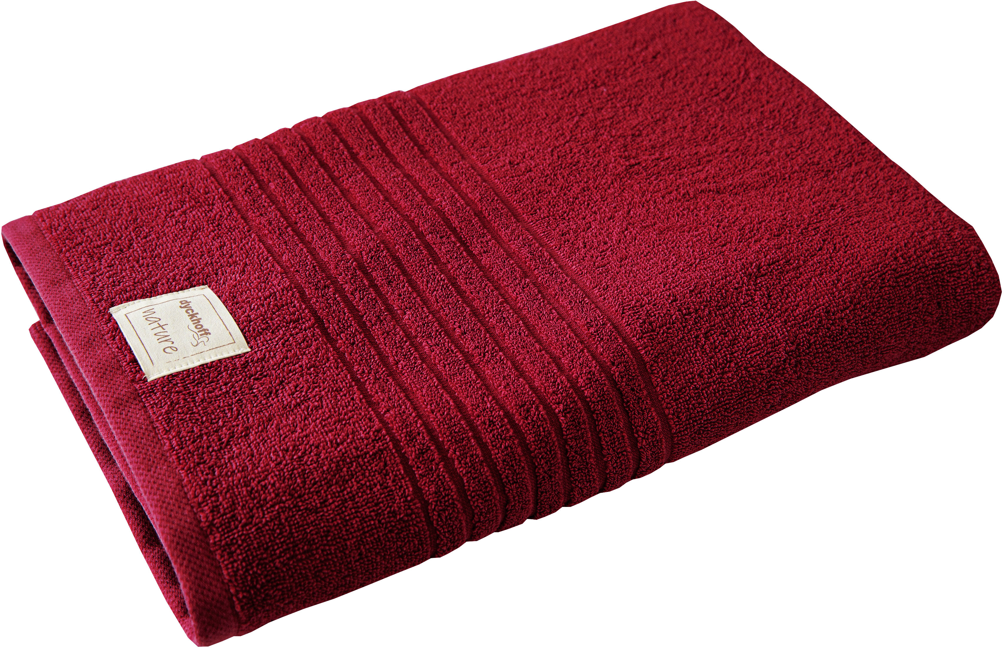 Duschtuch DYCKHOFF, B:70cm L:140cm, lila, Frottier, Obermaterial: 100% Baumwolle, Handtücher, "Nature"