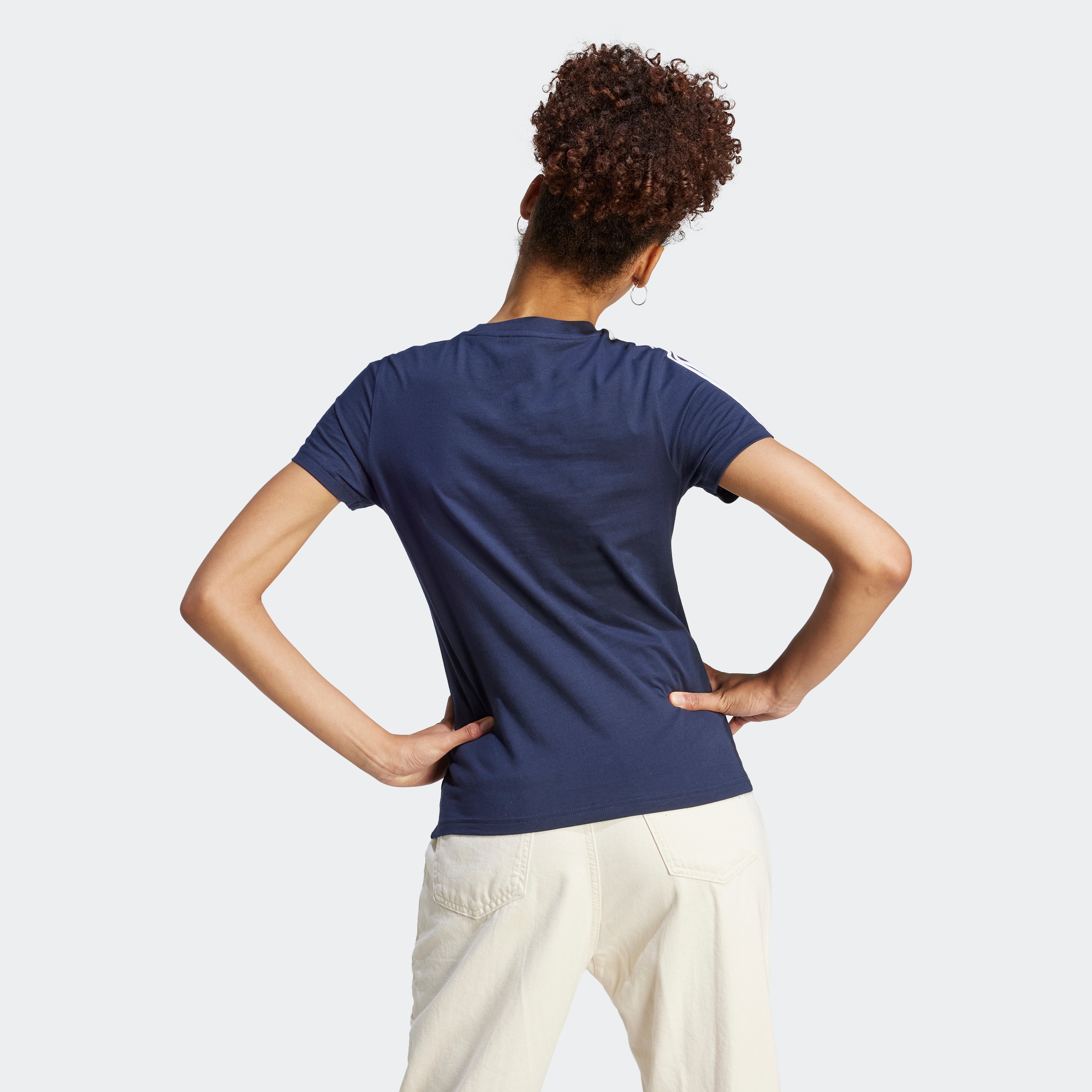 adidas Sportswear T-Shirt »LOUNGEWEAR ESSENTIALS SLIM 3-STREIFEN«