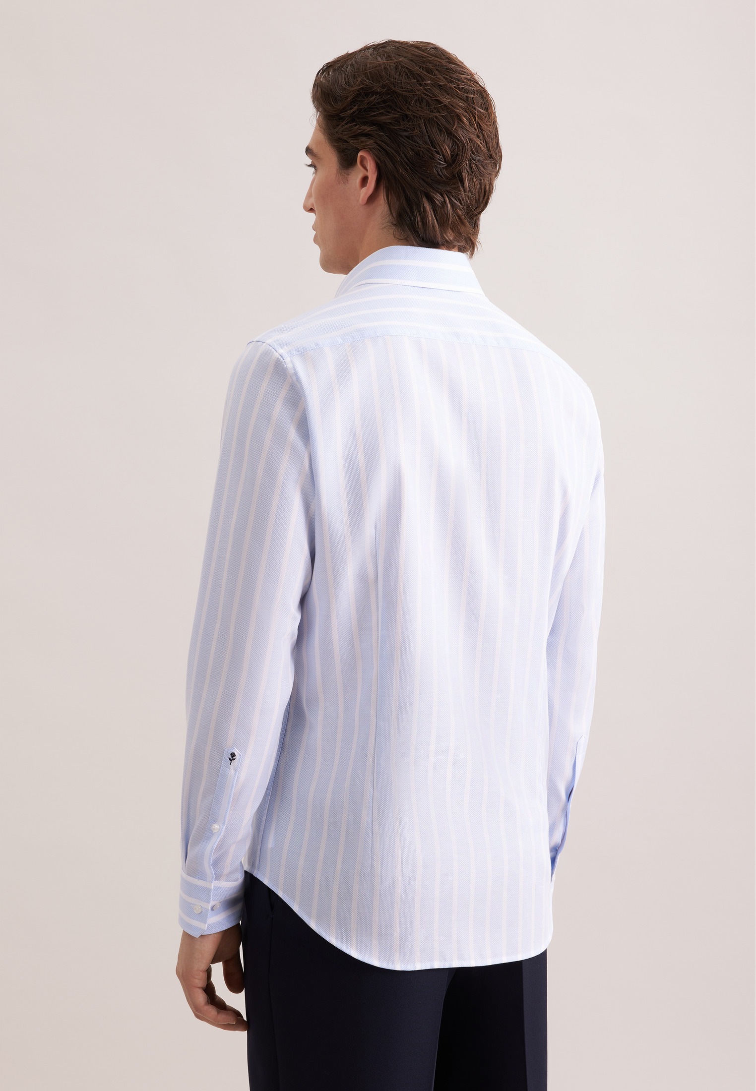 seidensticker Businesshemd "Schwarze Rose" Shaped 1/1 Kentkragen Gestreift günstig online kaufen