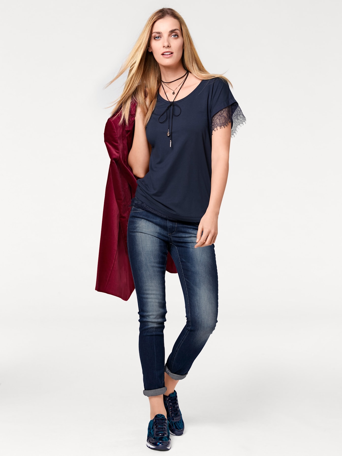 LINEA TESINI by heine Röhrenjeans, (1 tlg.)