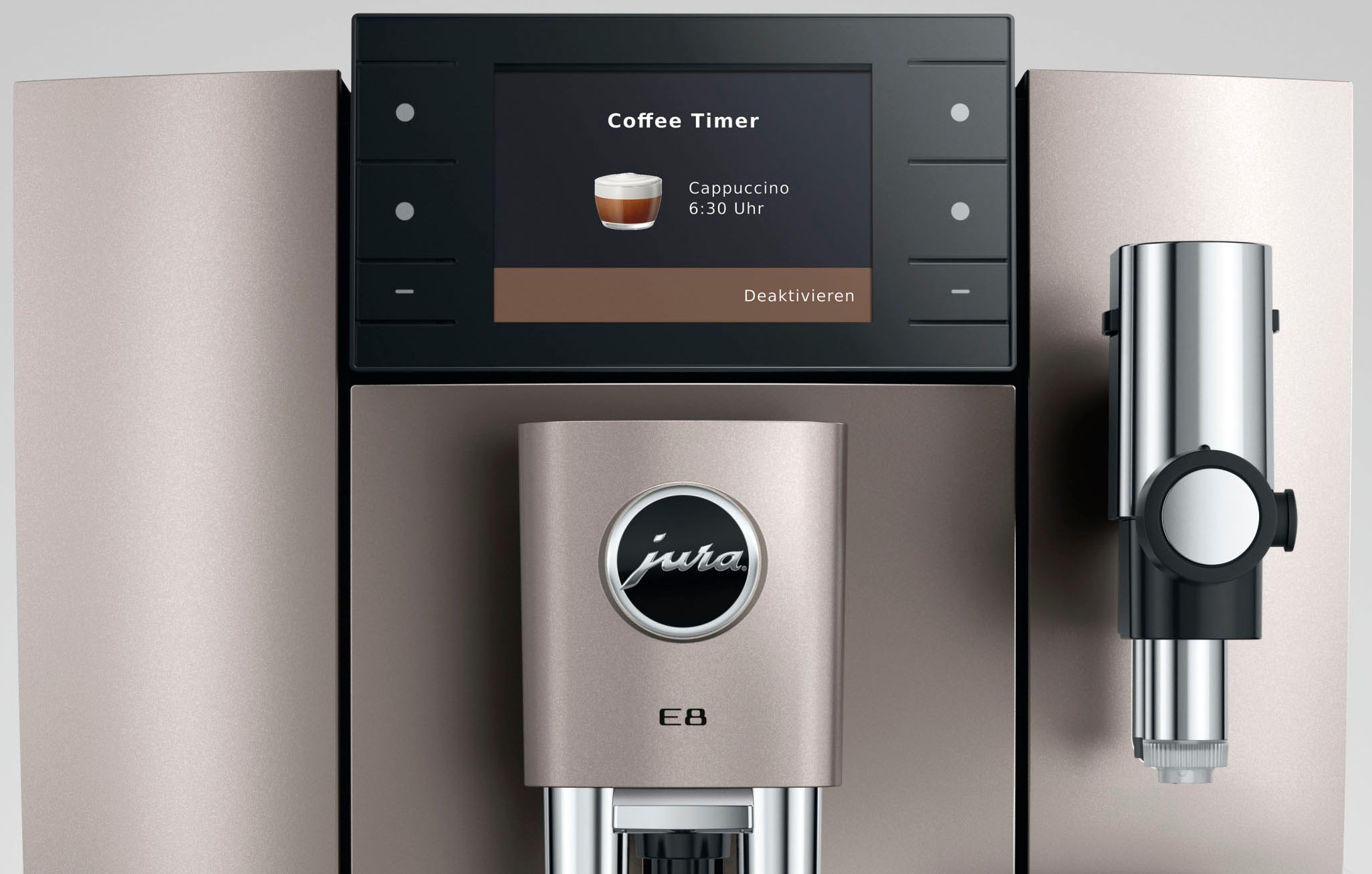 JURA Kaffeevollautomat »15712 E8 Midnight Silver (ED)«