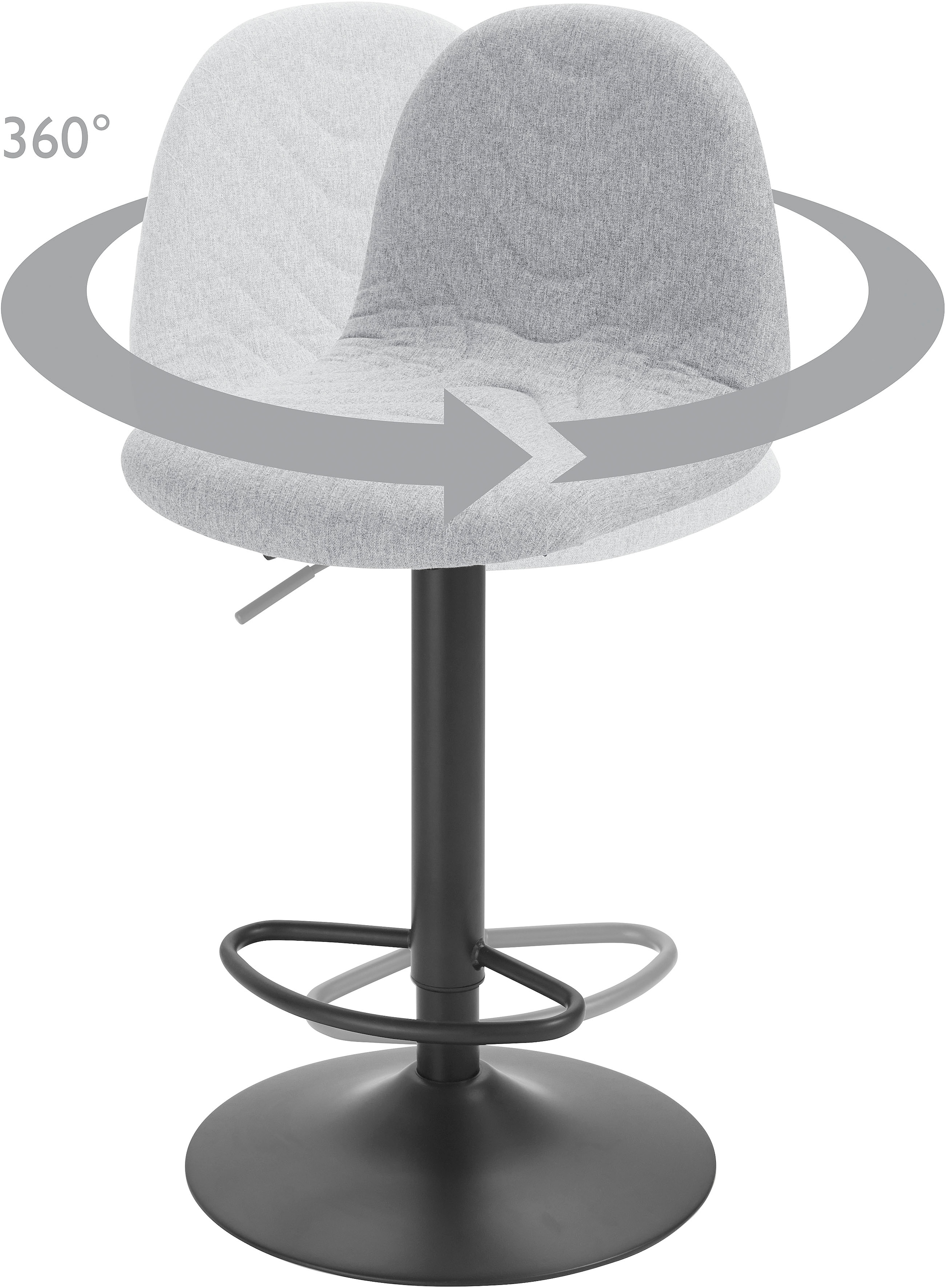 Homexperts Bargruppe »Nika-Circus 2«, (Set, 3 tlg., Tisch mit 2 Barhockern)
