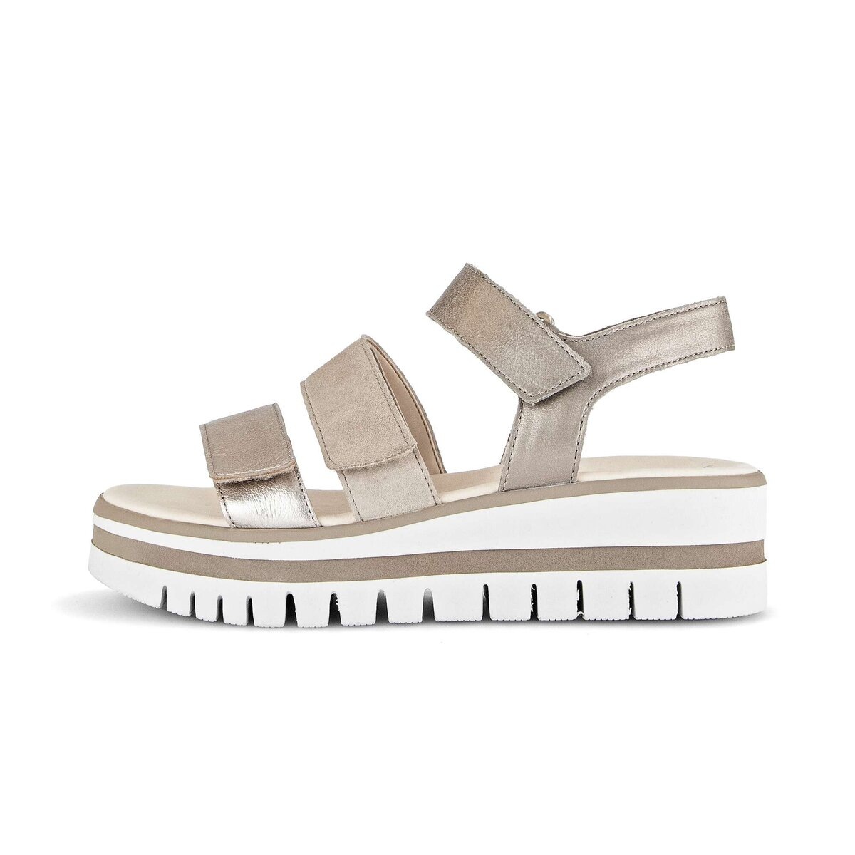 Gabor Plateausandaletten "Plateau Sandale Materialmix Leder" günstig online kaufen