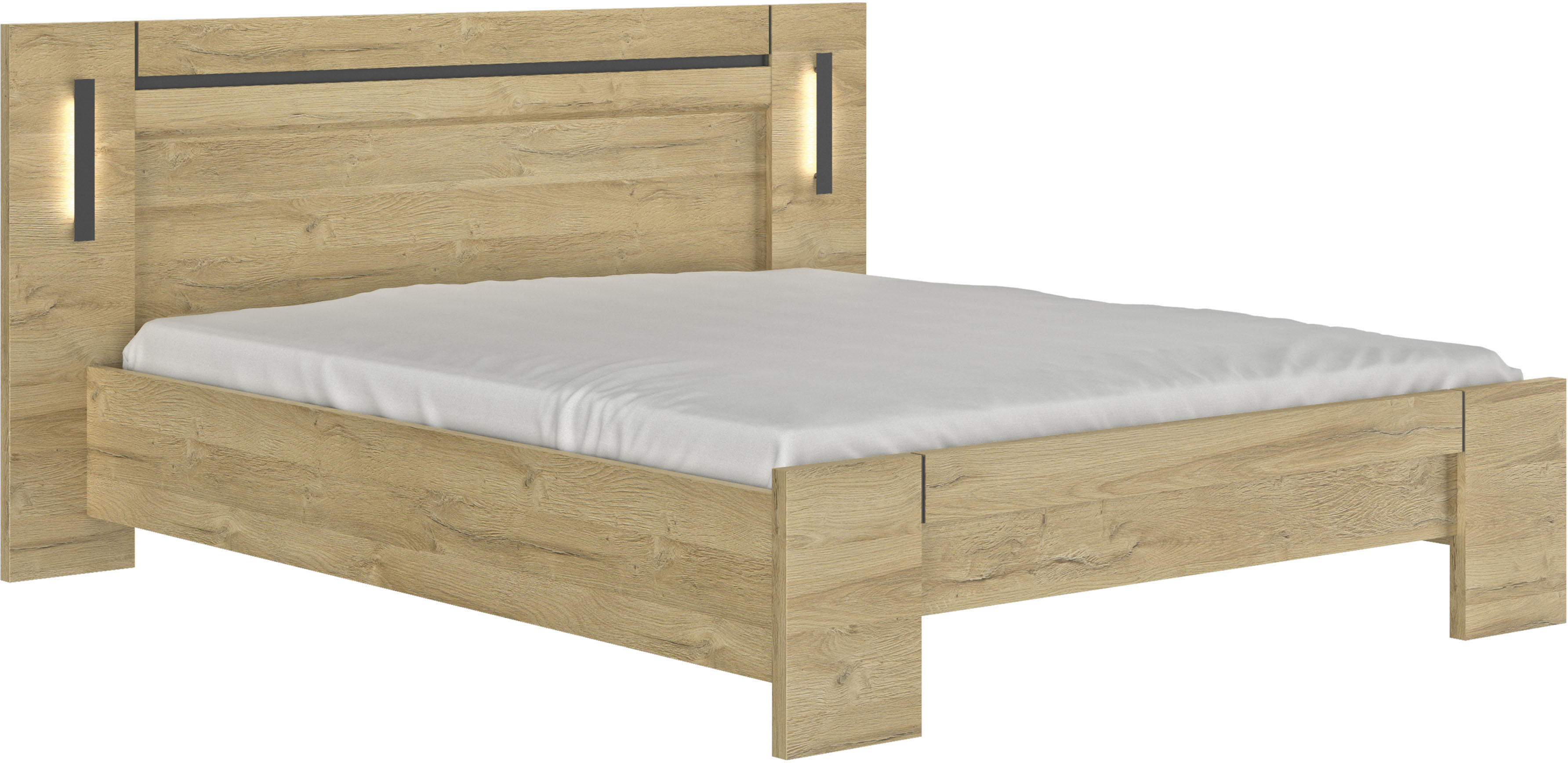 Thumbnail - Gami Einzelbett "Sofia" 1 Stk. tlg. Bett mit integrierte Leselampe