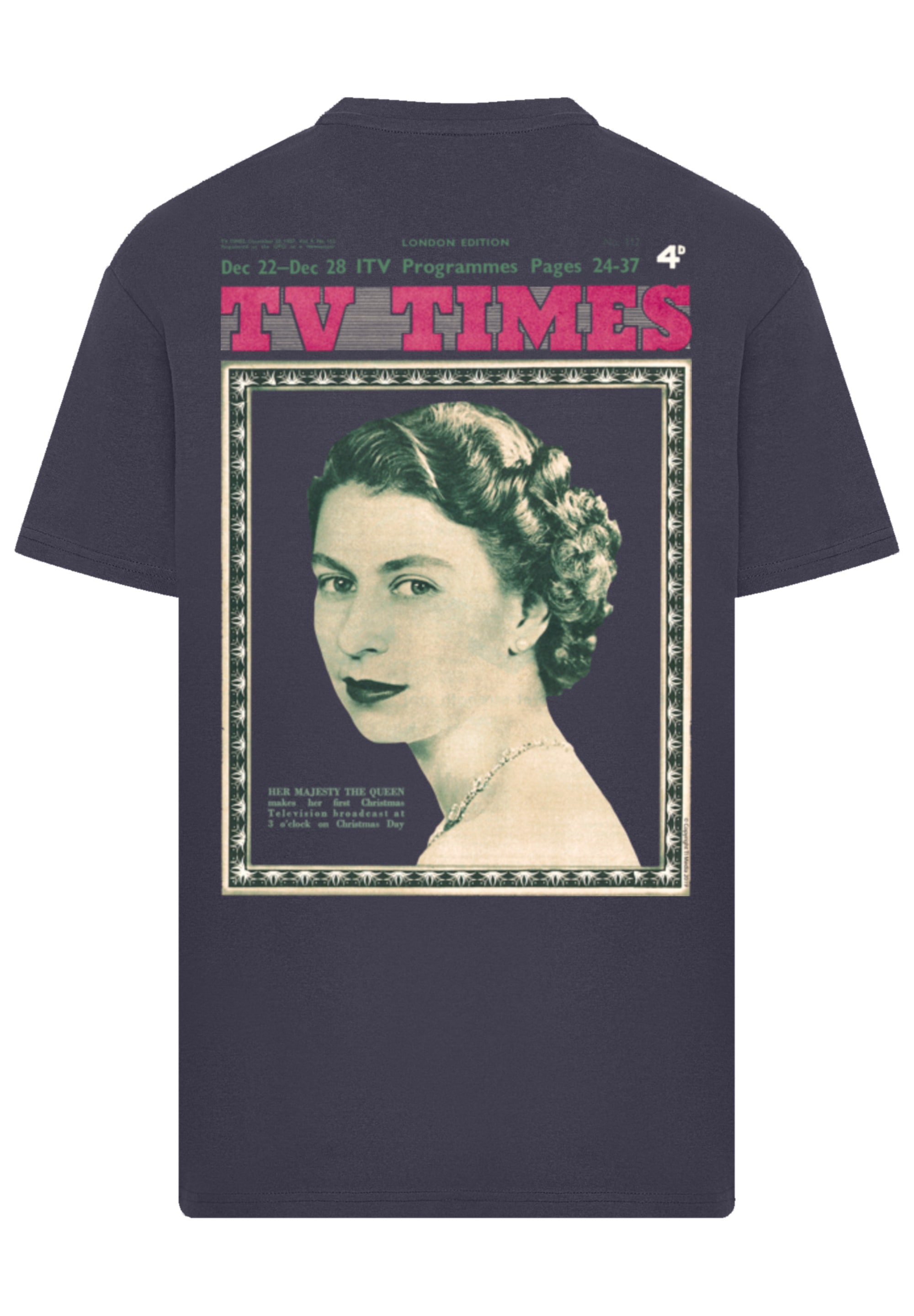 F4NT4STIC T-Shirt »TV Times Queen Elizabeth II 1957 Cover«, Premium Qualität