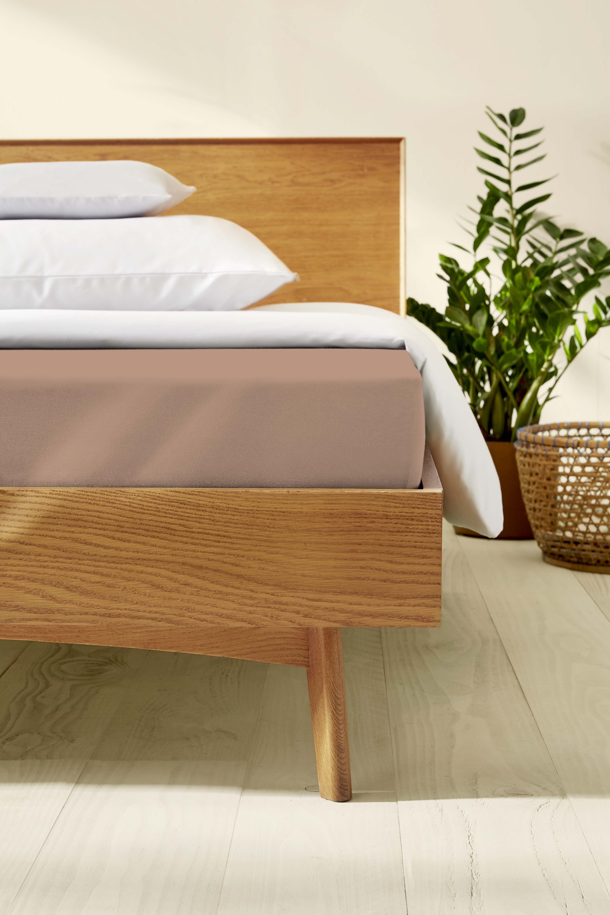Kaeppel Spannbettlaken »Single Jersey Mako Cotton«, Bettlaken aus 100% Baumwolle
