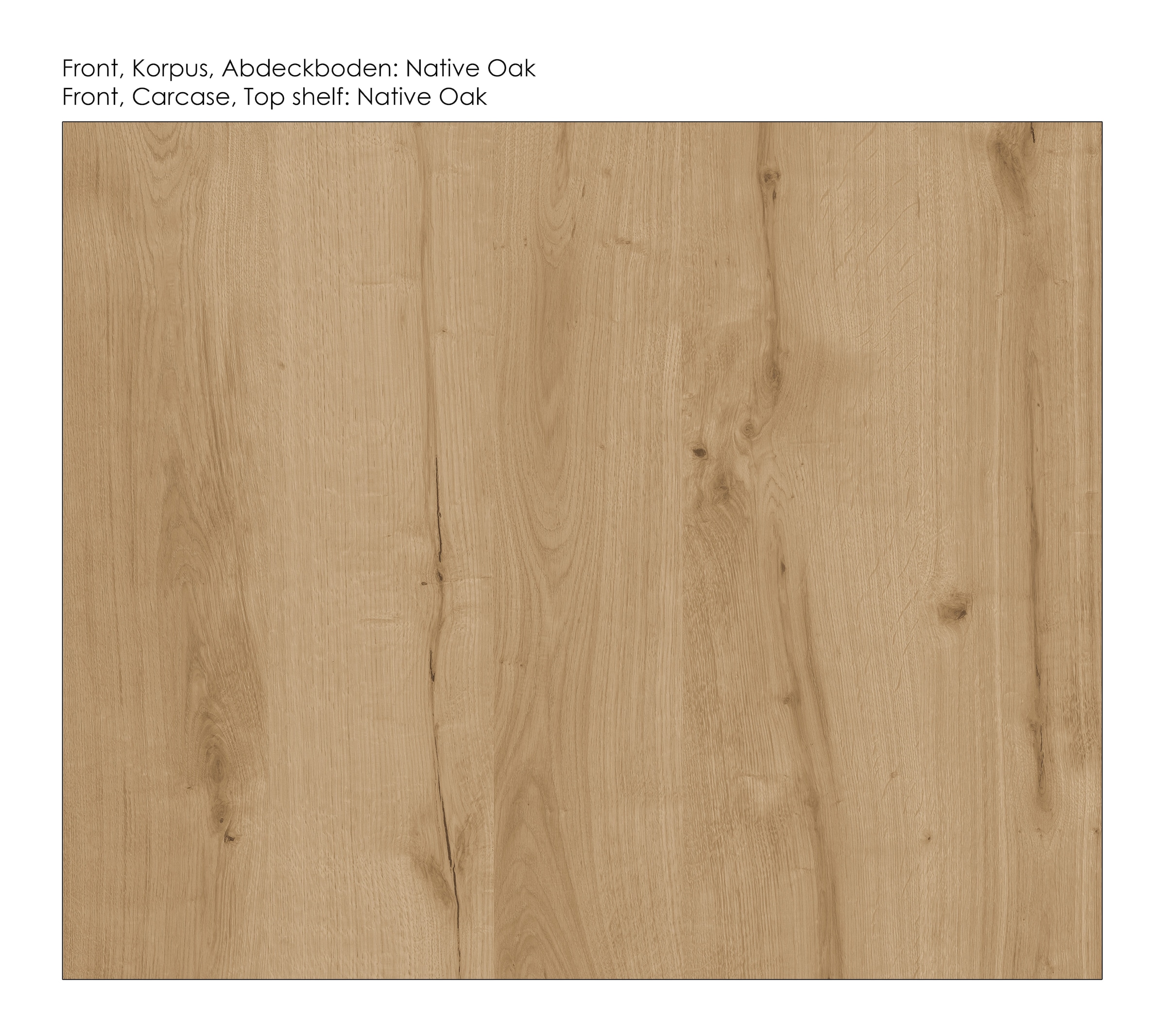 nobilia® Highboard »Avala, 45 x 133 x 37 cm (B/H/T)« aus Echtholzfurnier