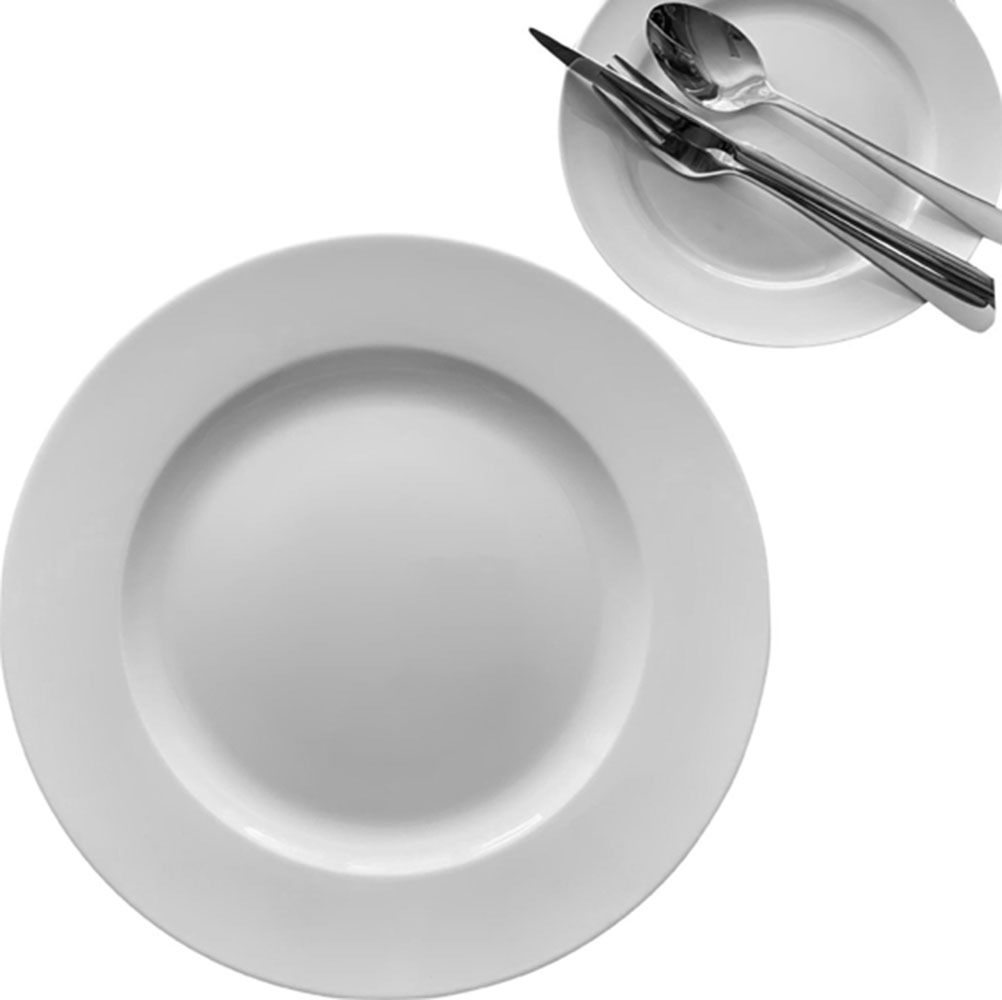 Thumbnail - Retsch Arzberg Servierplatte "Platzteller HEIKE WEISS 32 cm, Set 2-teilig, rund, Porzellan" vielfältig einsetzbar als Pl...