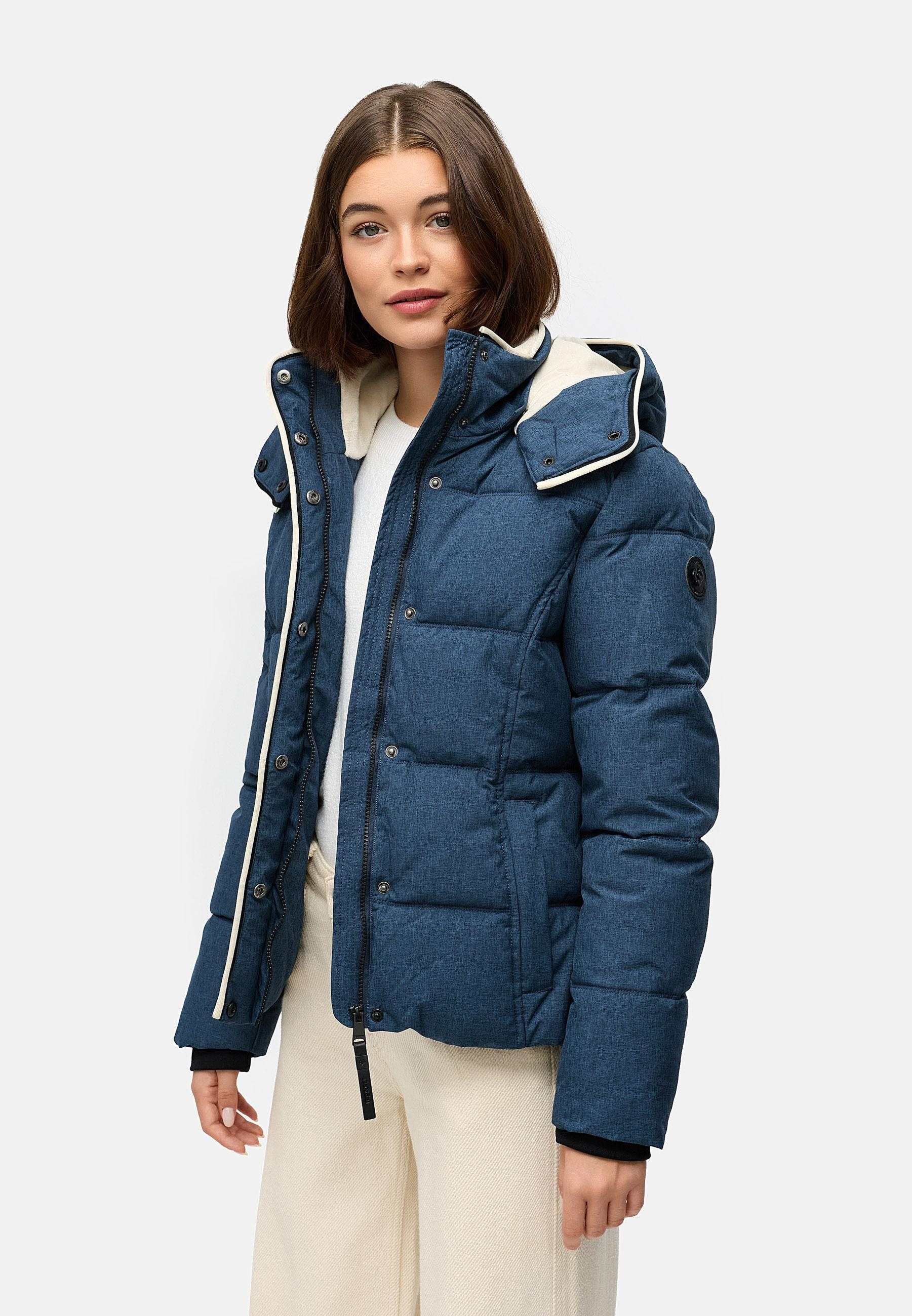 Ragwear Winterjacke »Gleama Melange YOUMODO«, mit Kapuze, Wasserdichte Steppjacke mit abnehmbarer Kapuze