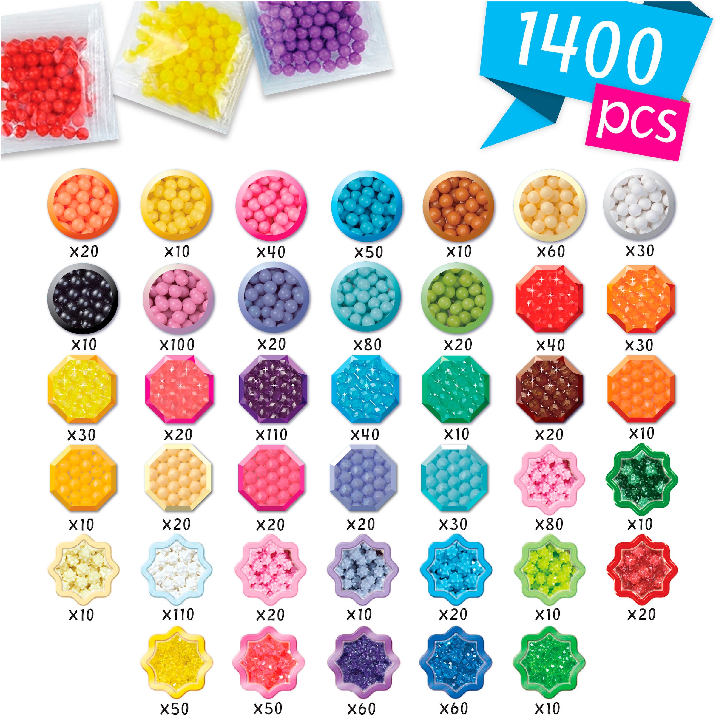 Aquabeads Kreativset »Deluxe Bastelset in Handtasche«