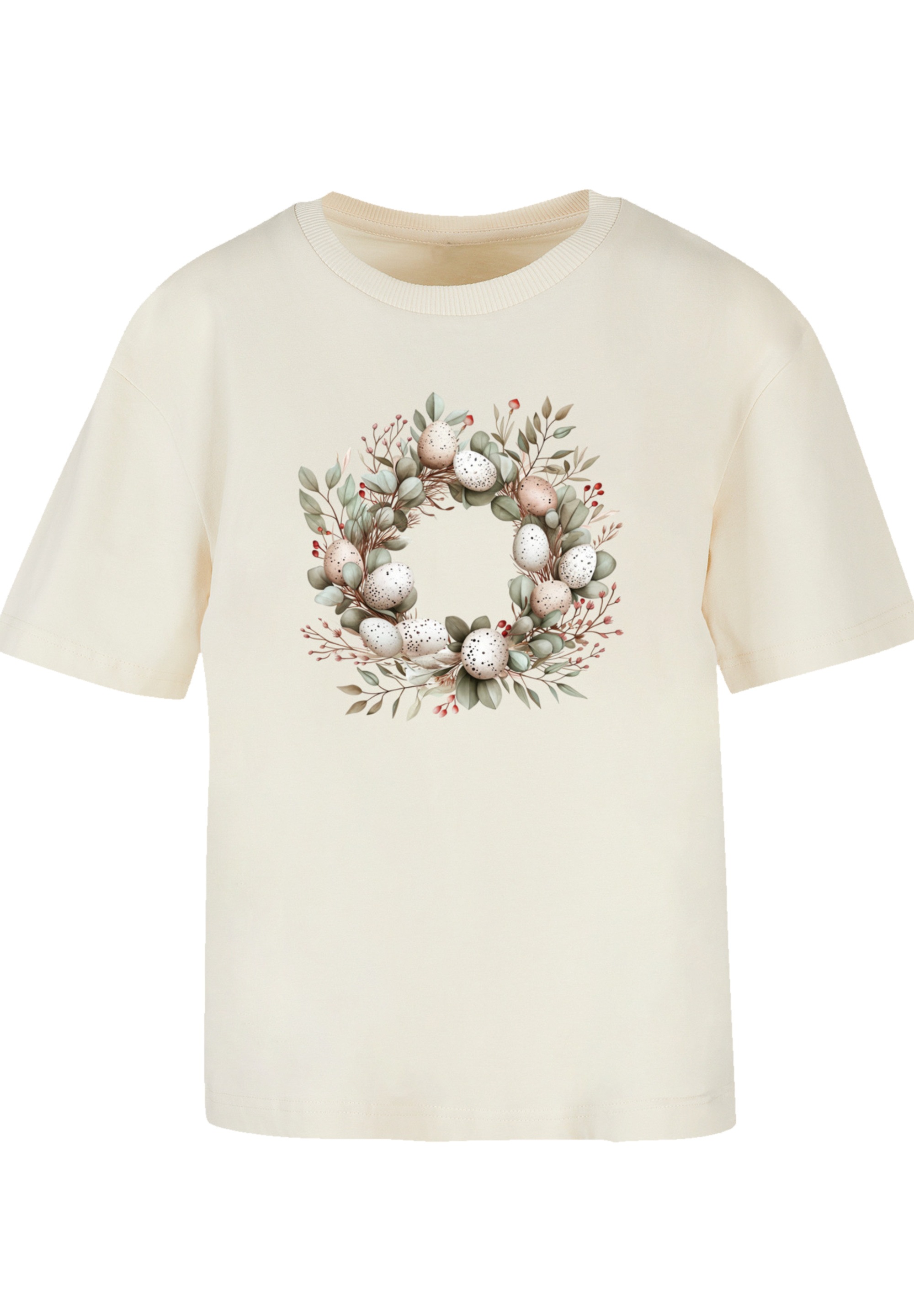 F4NT4STIC T-Shirt »Osterkranz Eierkranz Blumenring«, Premium Qualität