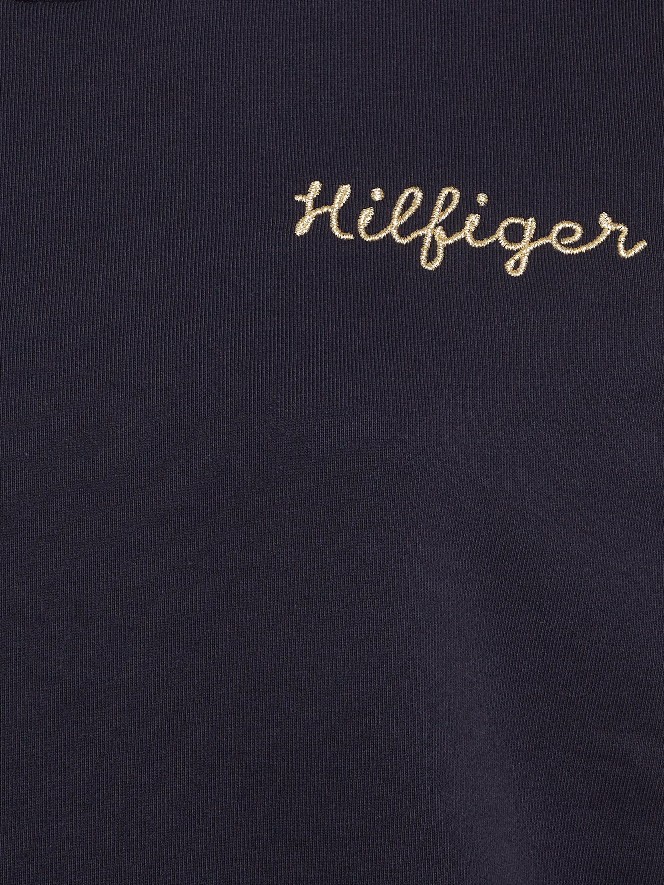 Tommy Hilfiger Sweatshirt »REG GOLD BUTTON SWEATSHIRT«, mit goldfarbenen Knöpfen auf der Schulter, Logostickerei