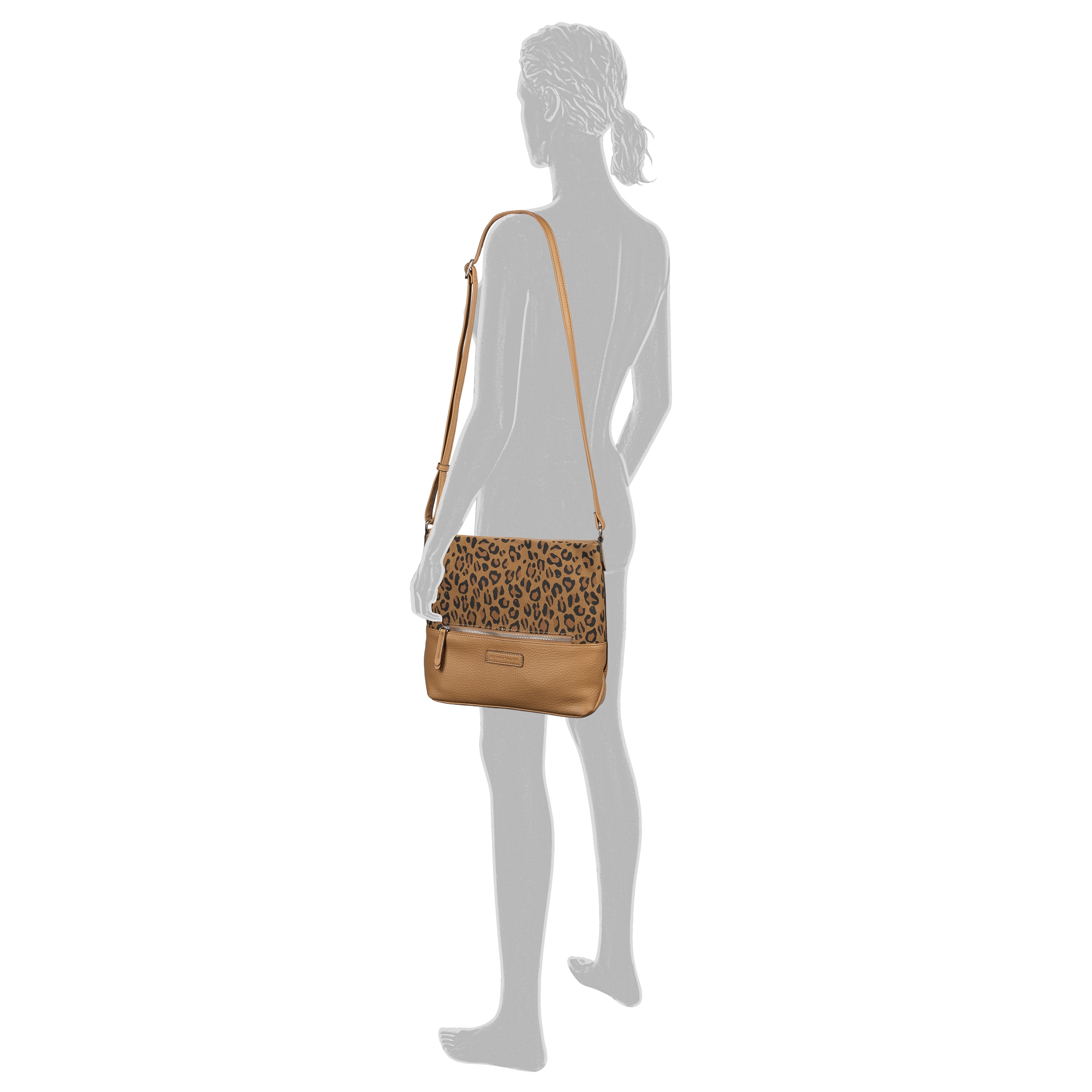 TOM TAILOR Umhängetasche »Gia« Damen Schultertasche, in Leooptik, sehr weiche Haptik